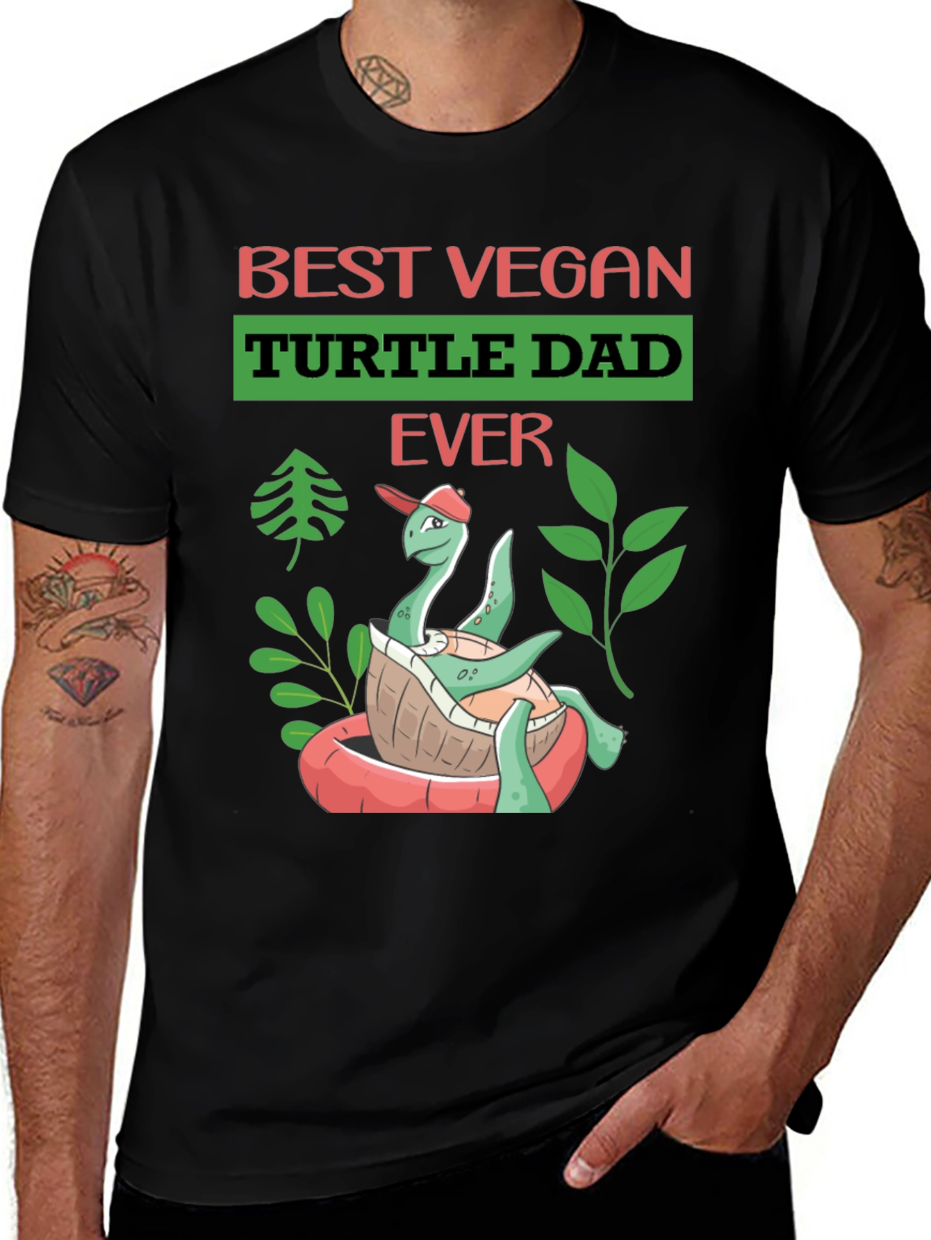 Best Vegan Turtle Dad Ever T-Shirt