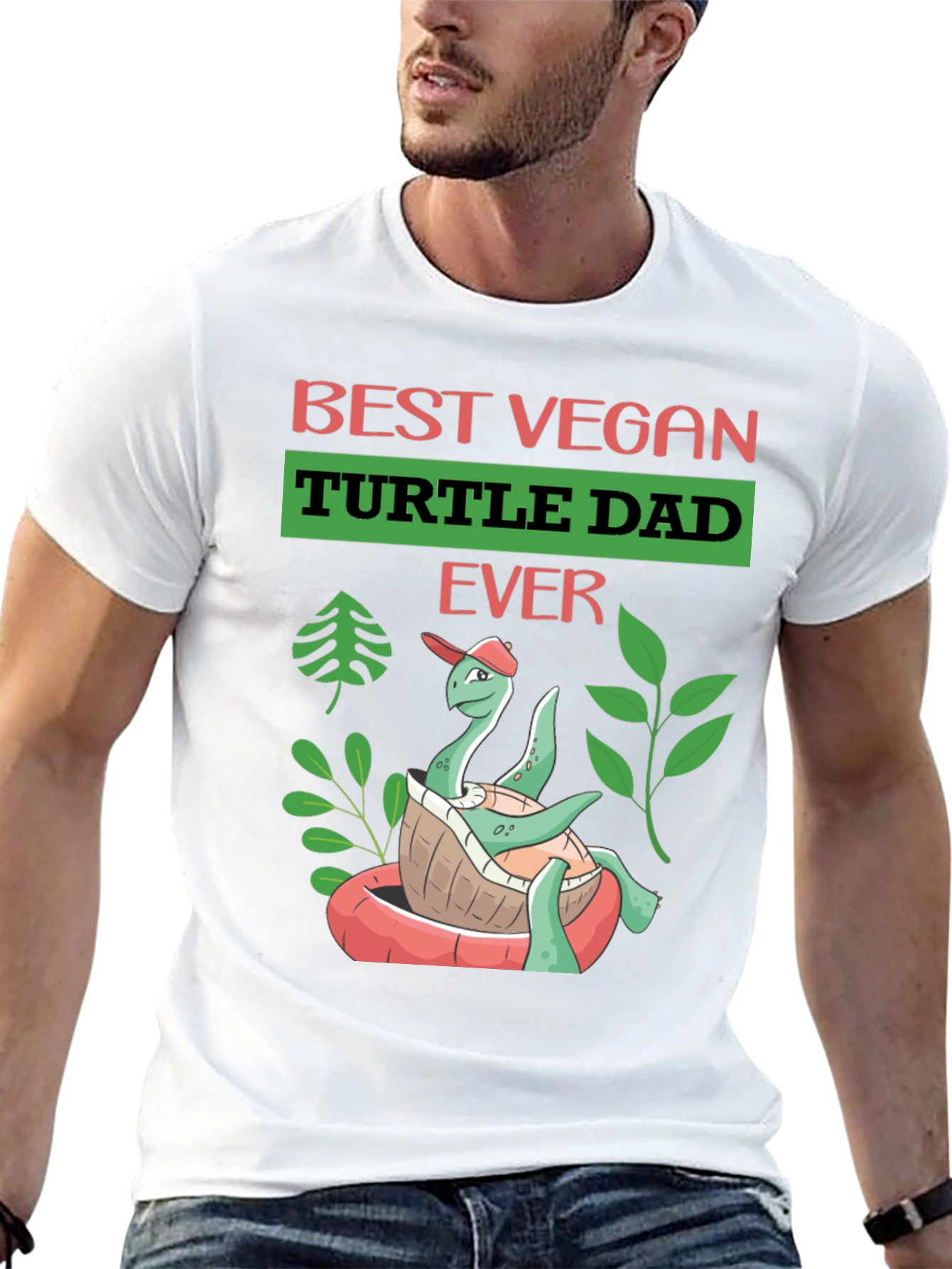 Best Vegan Turtle Dad Ever T-Shirt