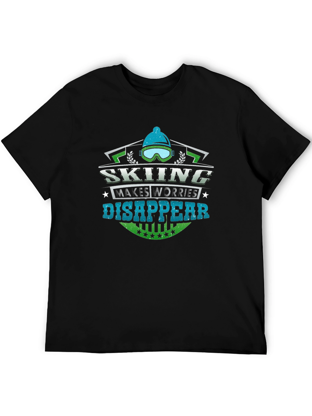 Skiing Makes Worries Disappear T-Shirt