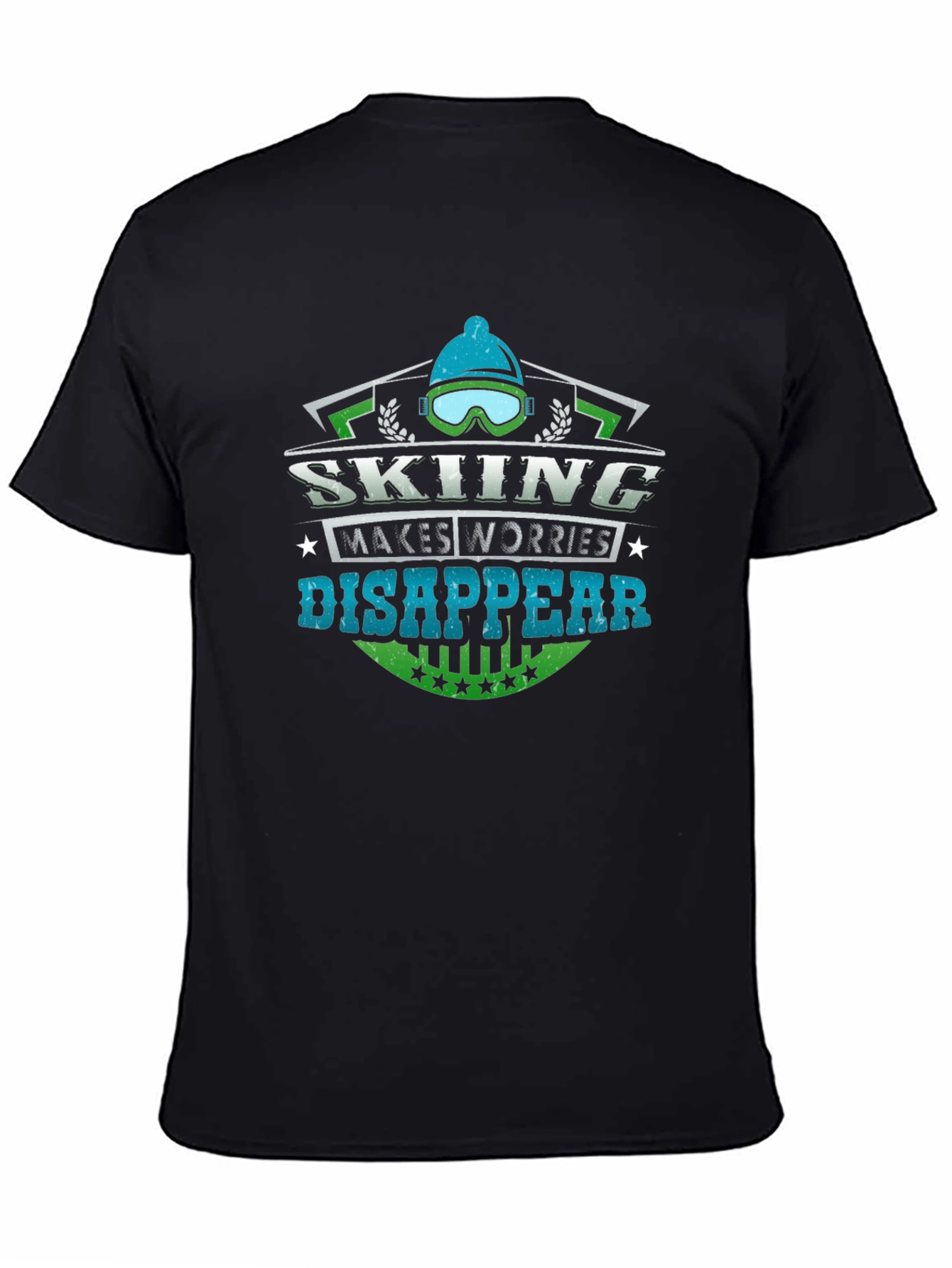 Skiing Makes Worries Disappear T-Shirt