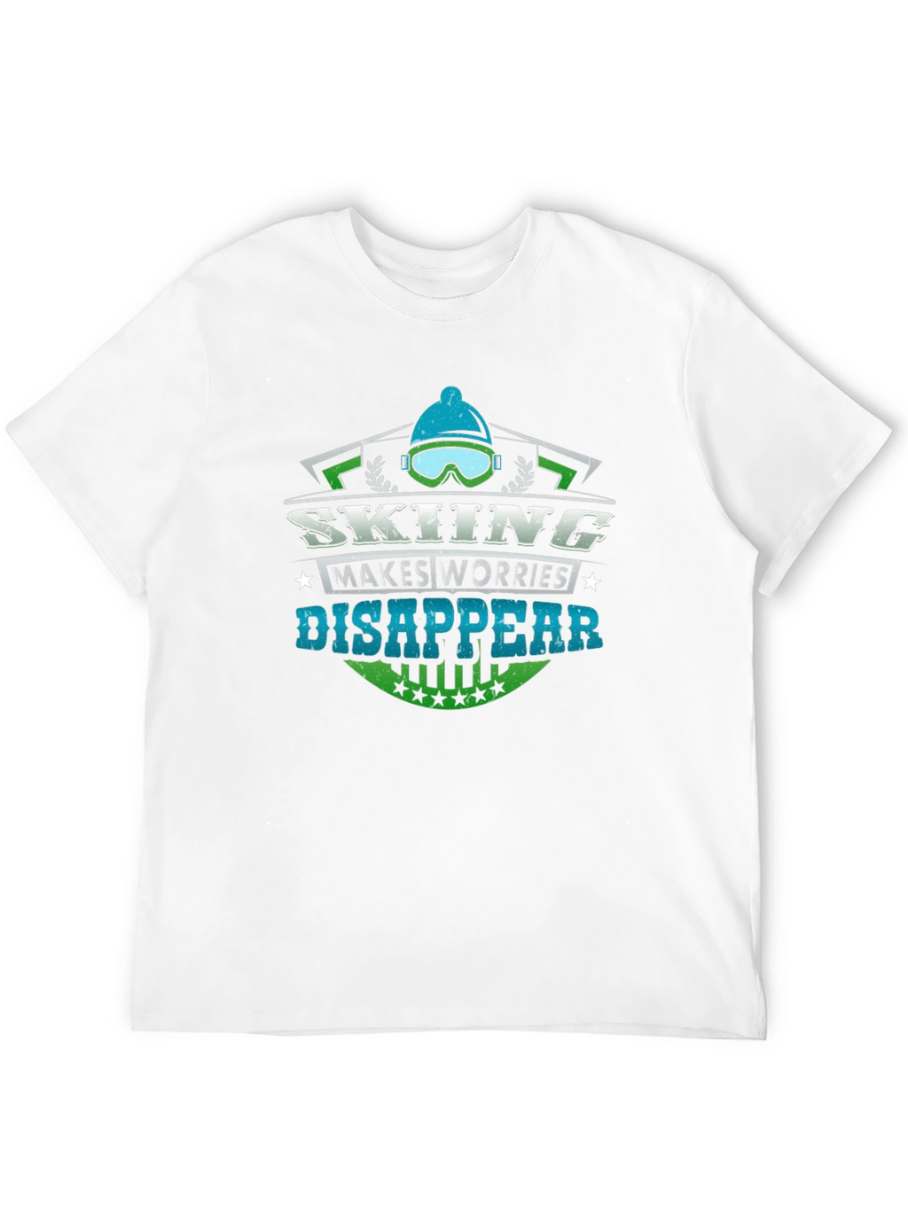 Skiing Makes Worries Disappear T-Shirt
