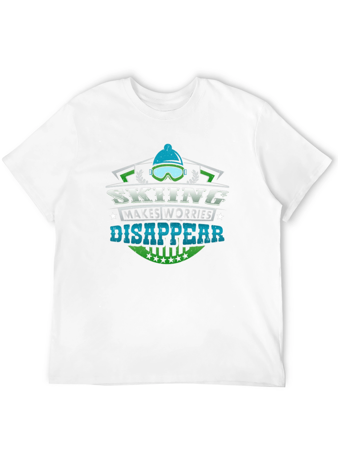 Skiing Makes Worries Disappear T-Shirt