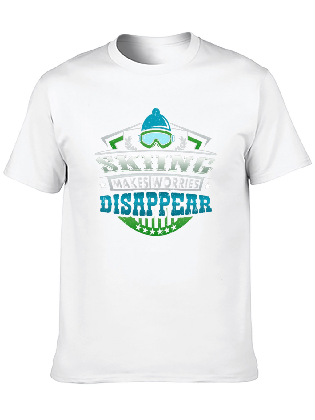 Skiing Makes Worries Disappear T-Shirt