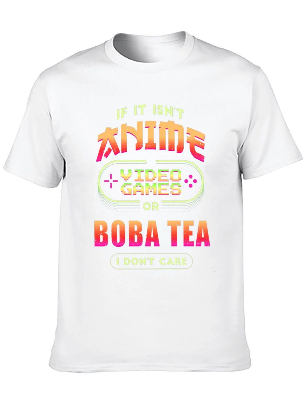Anime Video Games Boba Tea Graphic Tee
