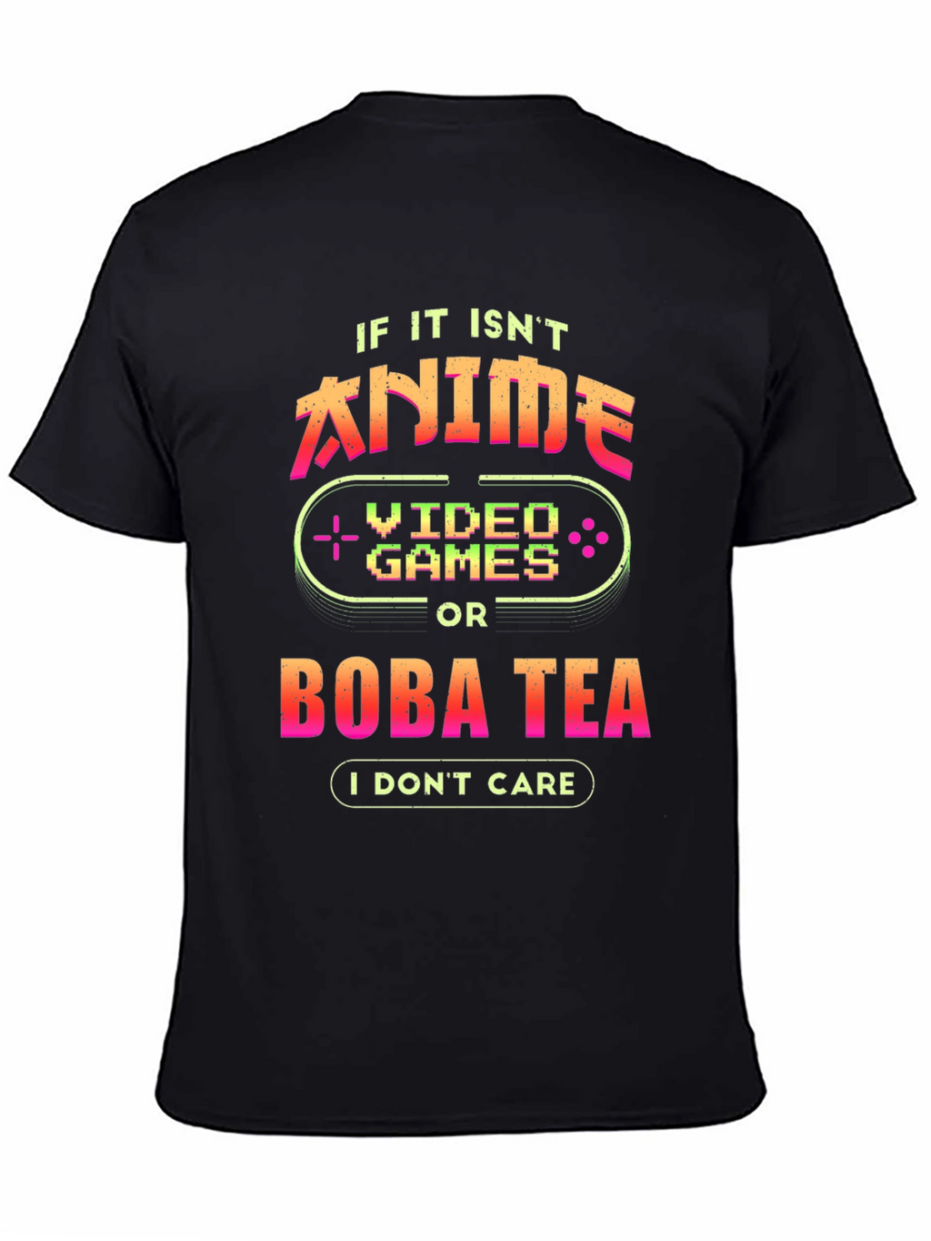 Anime Video Games Boba Tea Graphic Tee