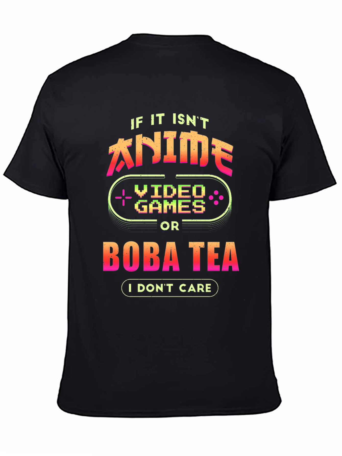 Anime Video Games Boba Tea Graphic Tee