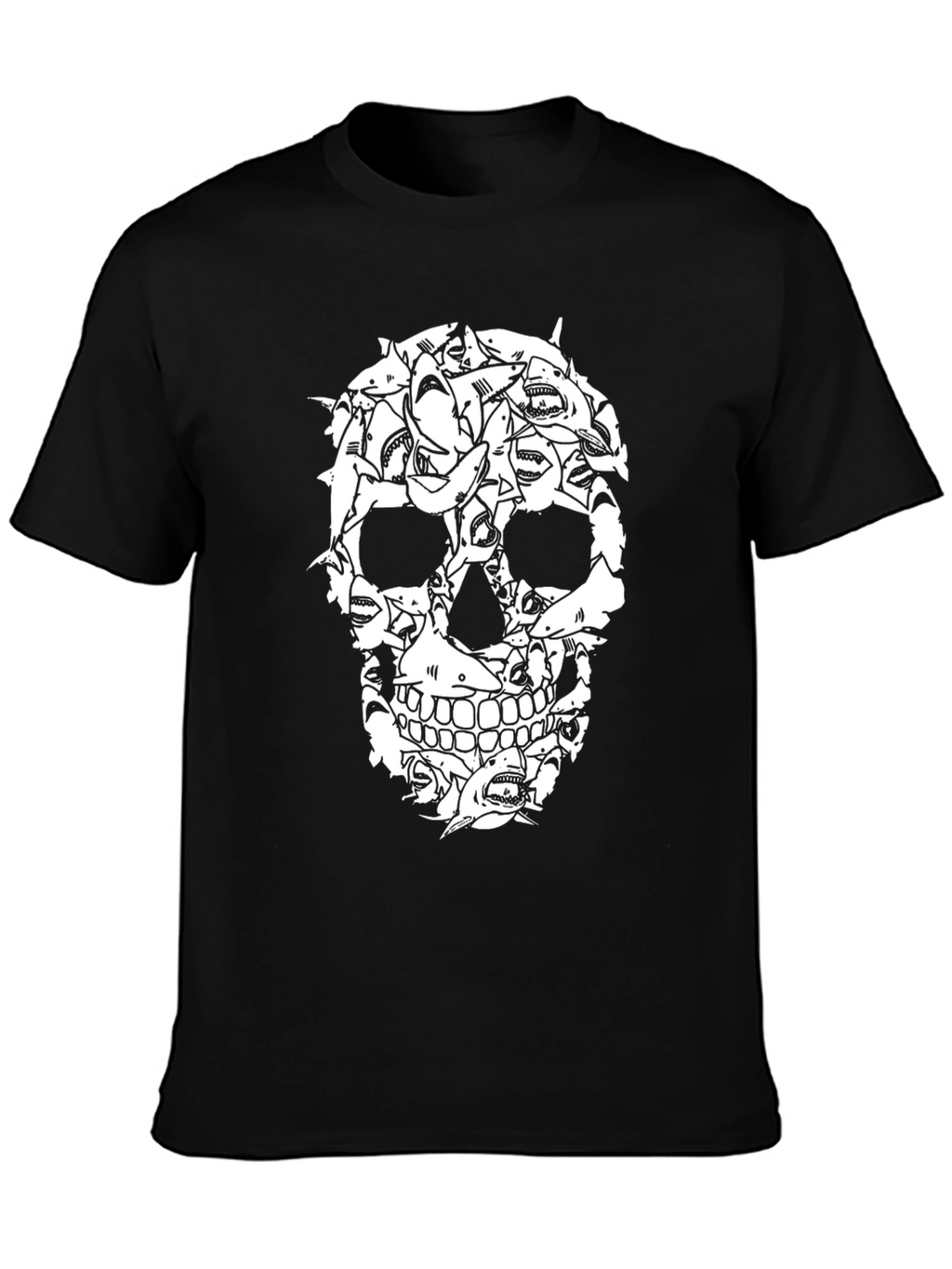 Shark Skull Graphic Tee - Unique Design