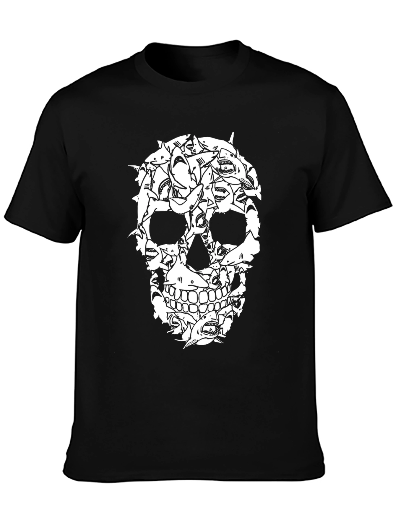 Shark Skull Graphic Tee - Unique Design