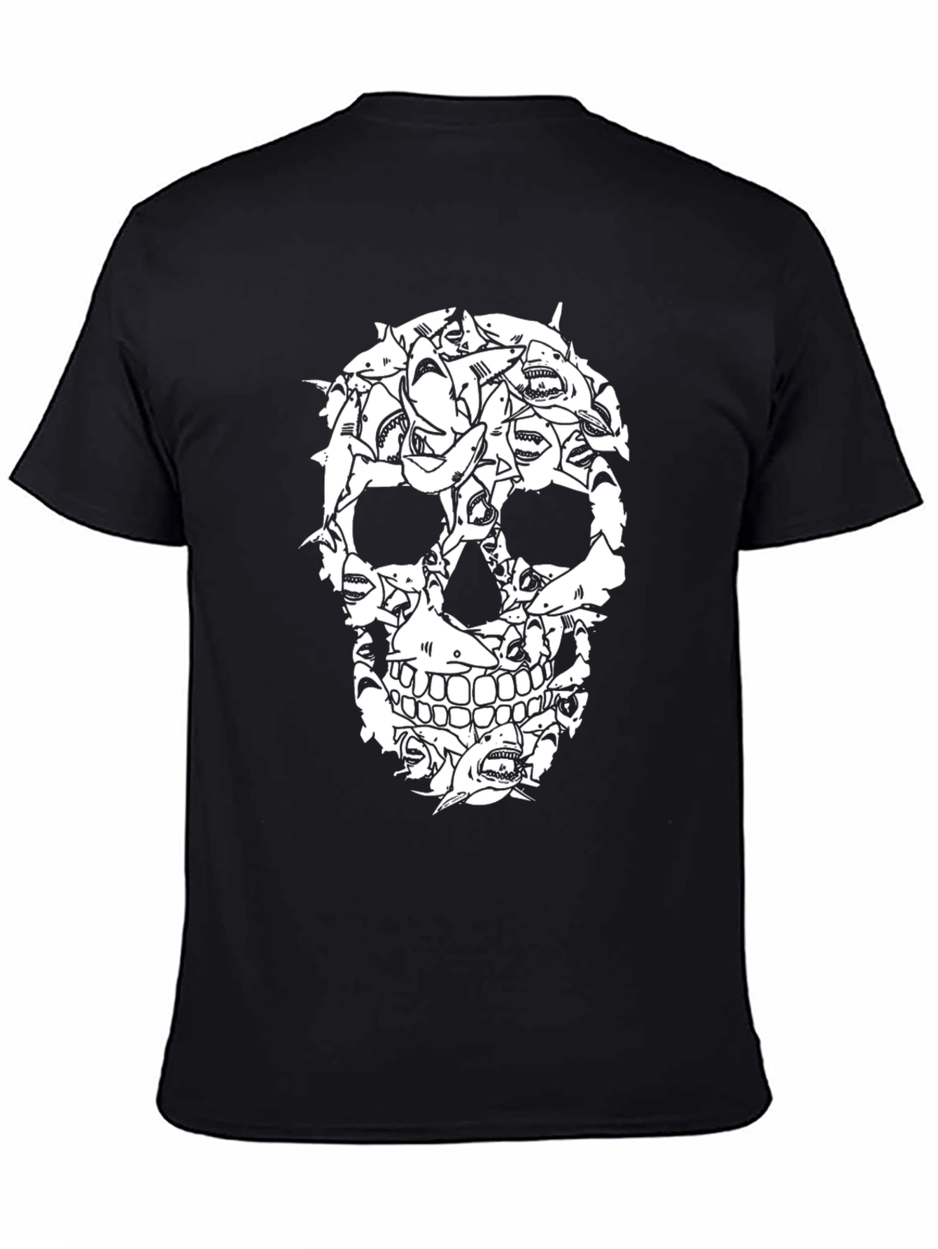 Shark Skull Graphic Tee - Unique Design