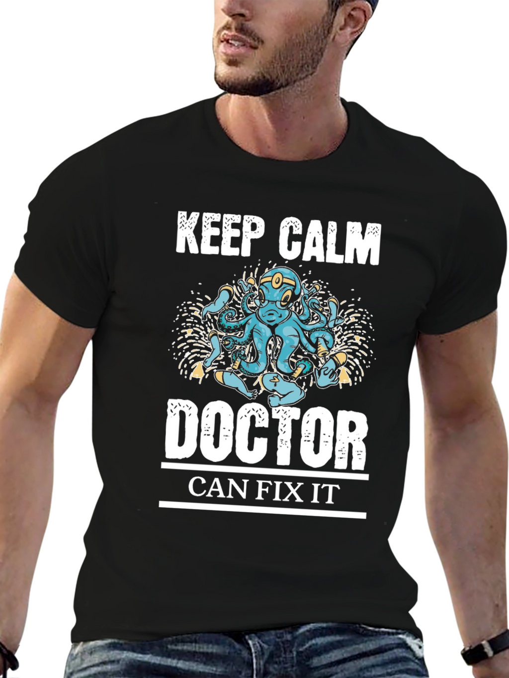 Keep Calm Doctor Can Fix It Graphic Tee