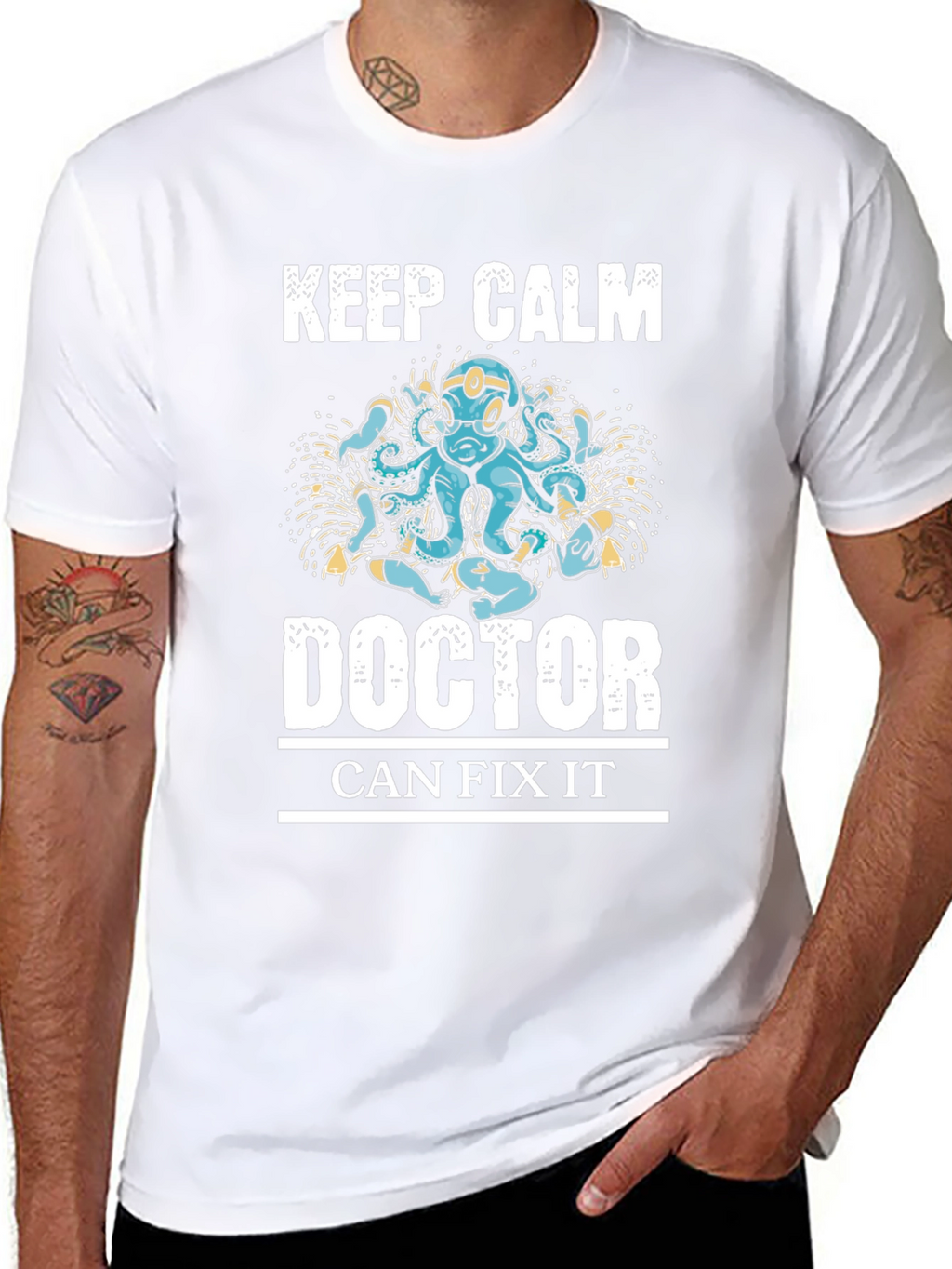 Keep Calm Doctor Can Fix It Graphic Tee