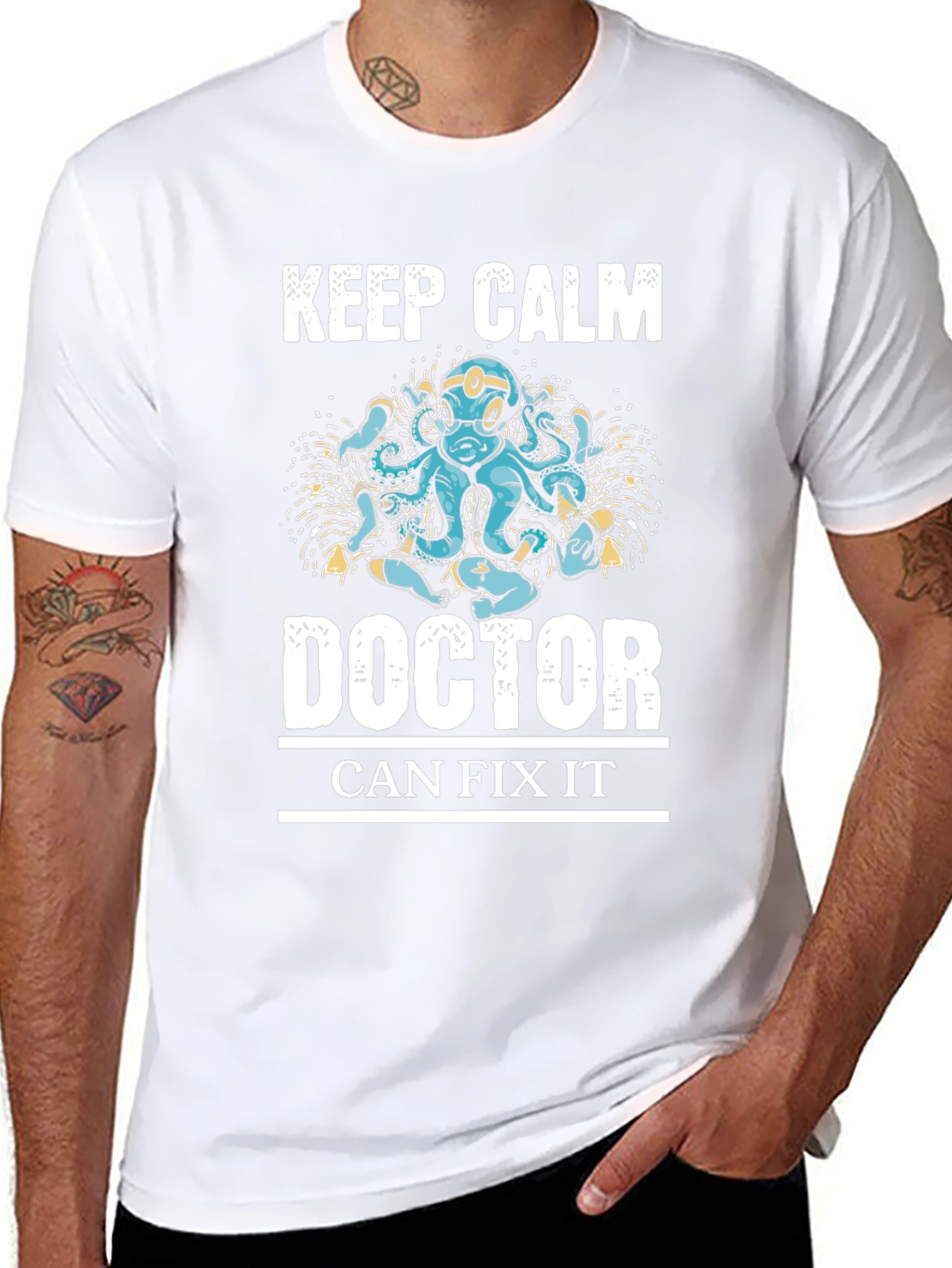 Keep Calm Doctor Can Fix It Graphic Tee