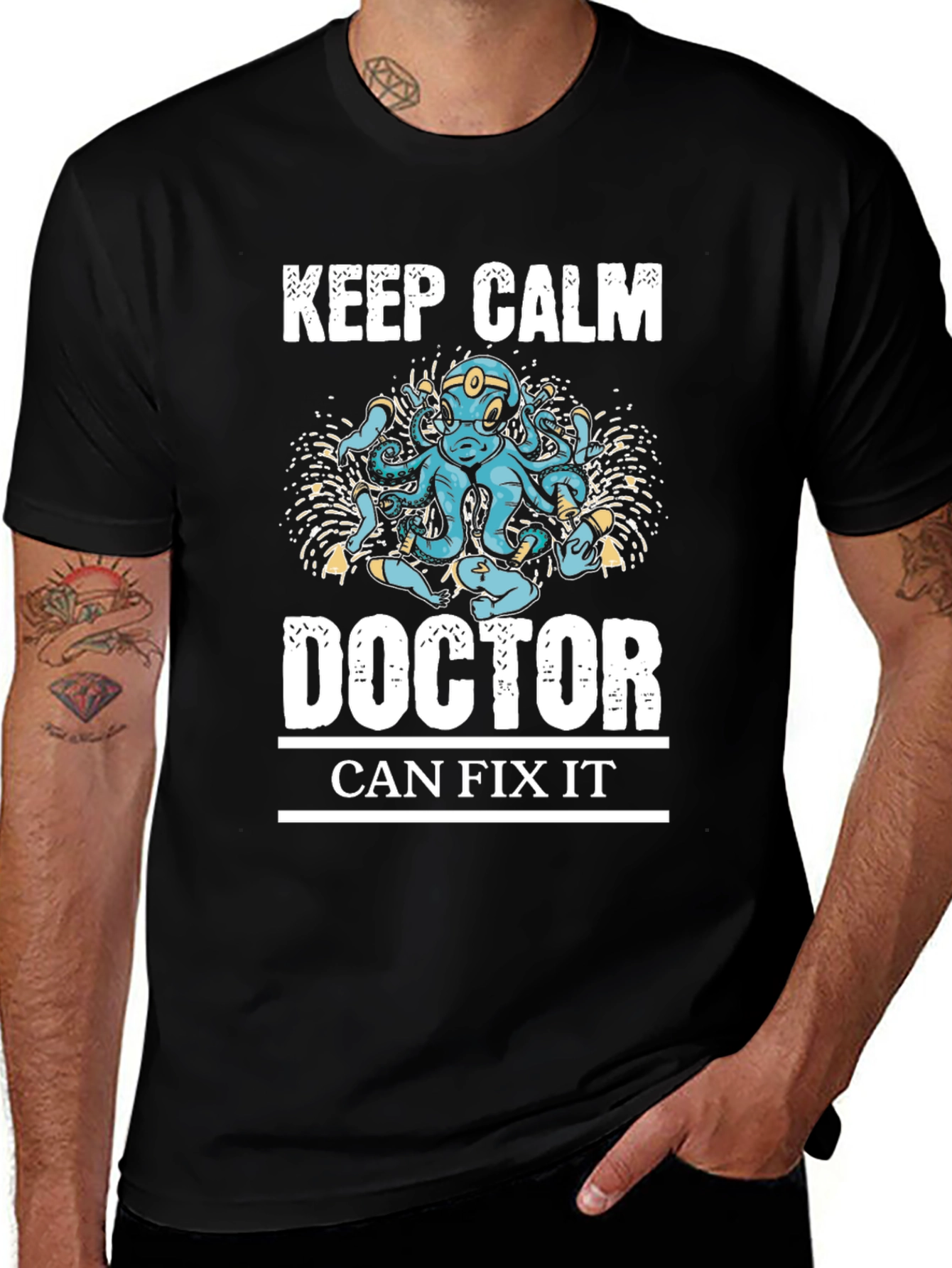 Keep Calm Doctor Can Fix It Graphic Tee