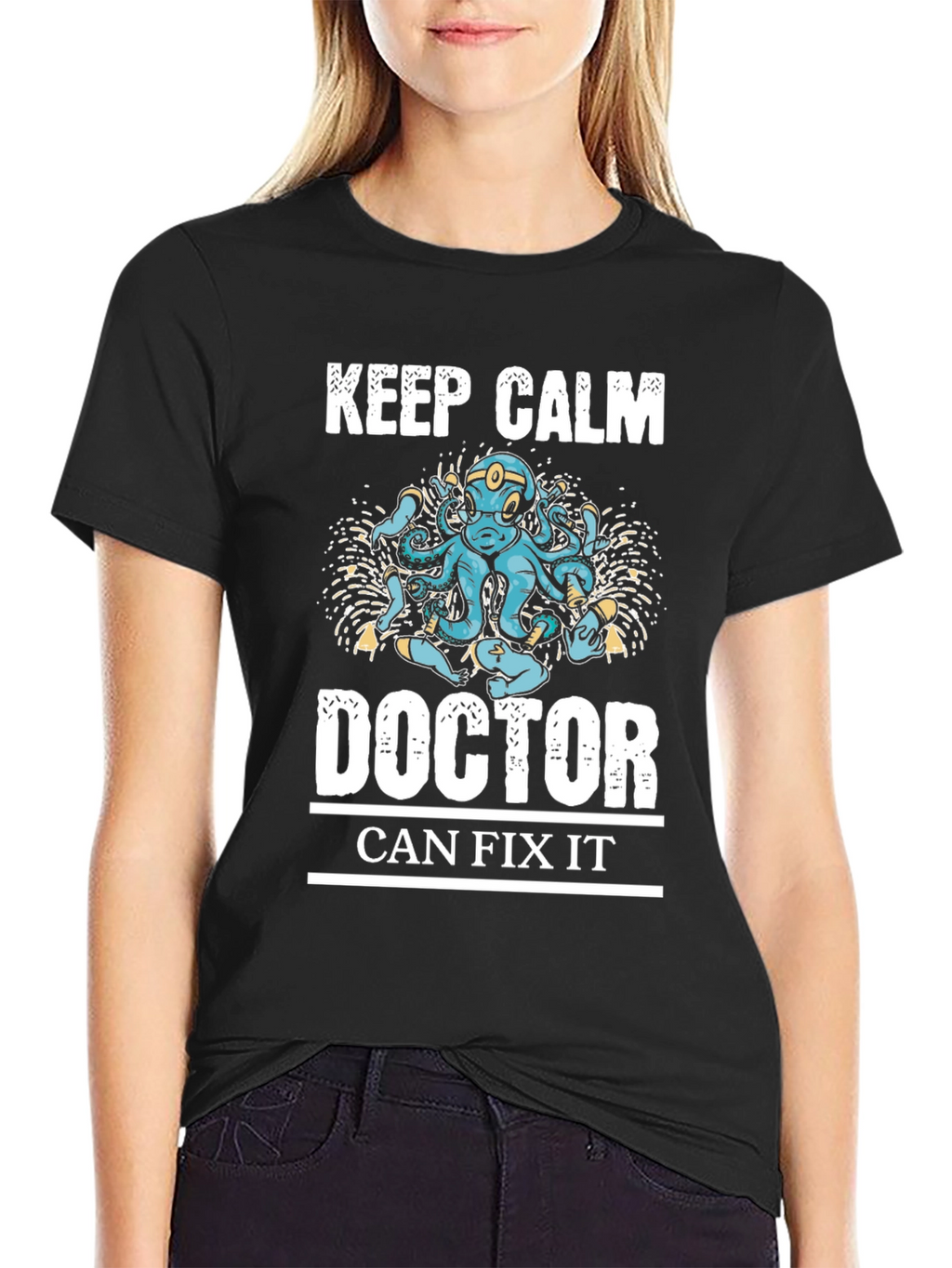Keep Calm Doctor Can Fix It Graphic Tee