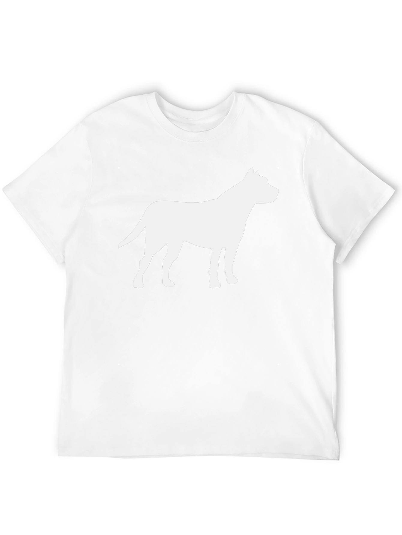 Pitbull Silhouette T-Shirt - Black Cotton Tee