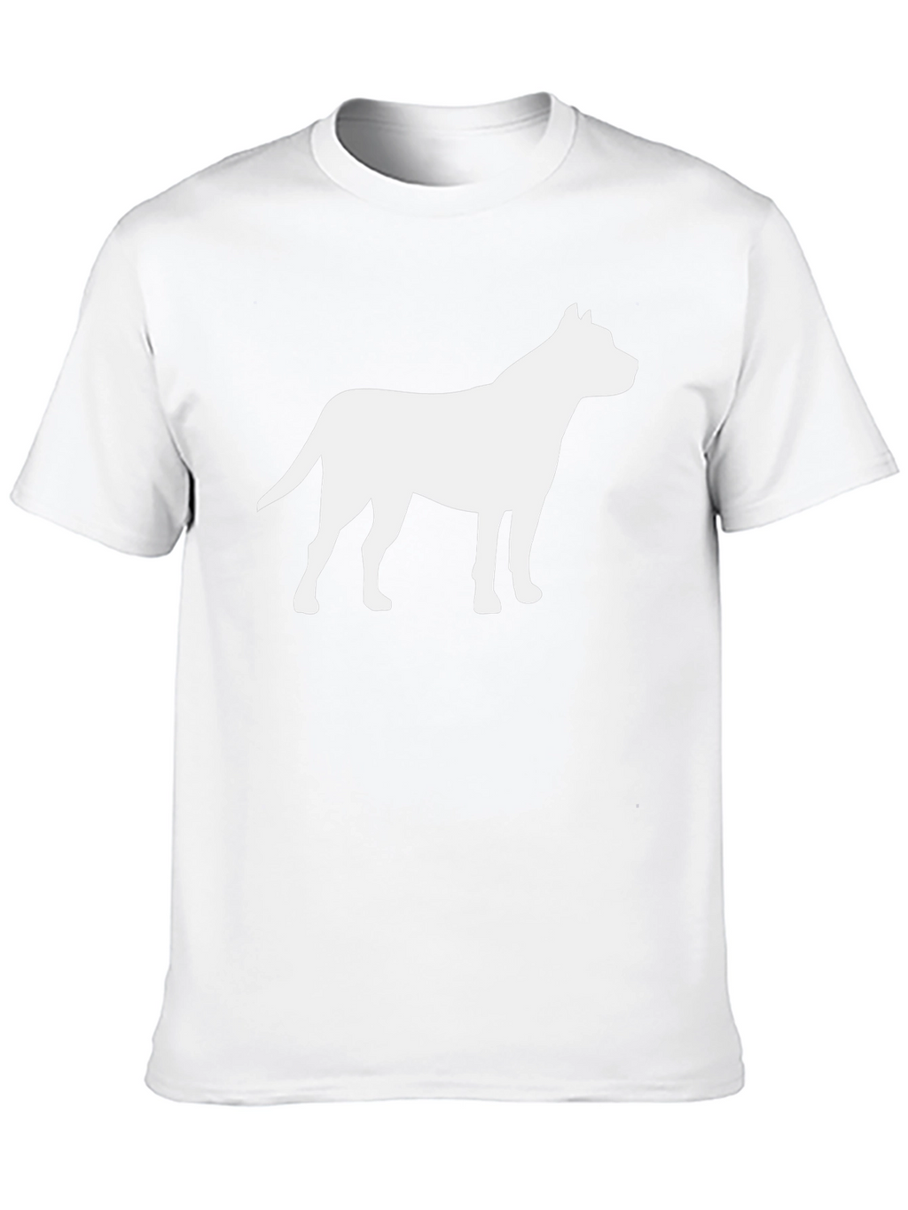 Pitbull Silhouette T-Shirt - Black Cotton Tee