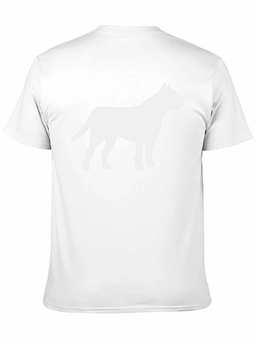 Pitbull Silhouette T-Shirt - Black Cotton Tee