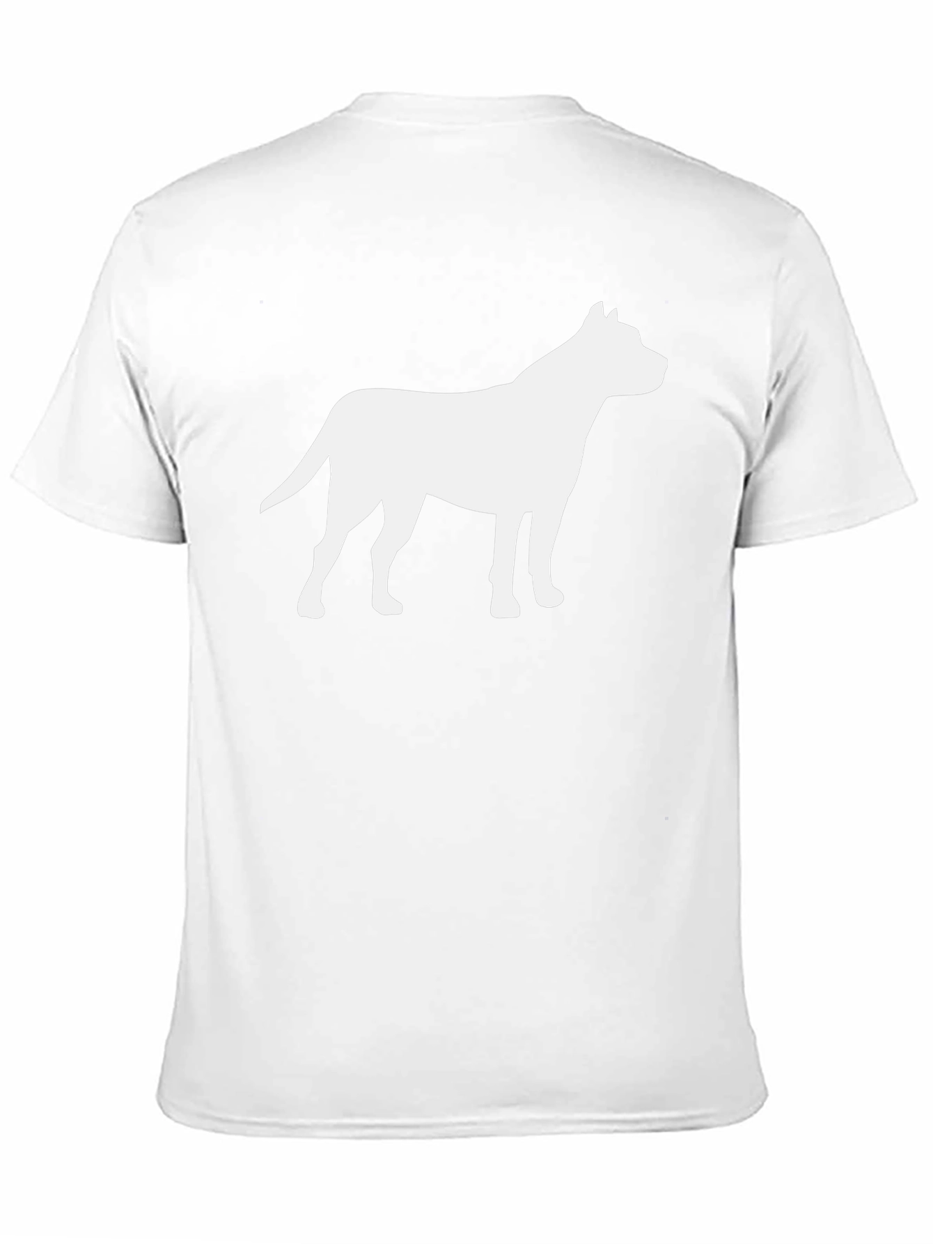 Pitbull Silhouette T-Shirt - Black Cotton Tee