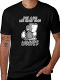 Girl Who Loves Wolves Graphic Tee