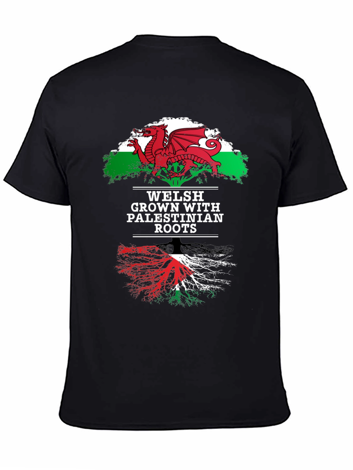 Welsh Palestinian Roots Graphic Tee