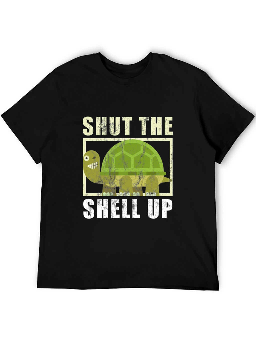 Shut The Shell Up Turtle Graphic T-Shirt