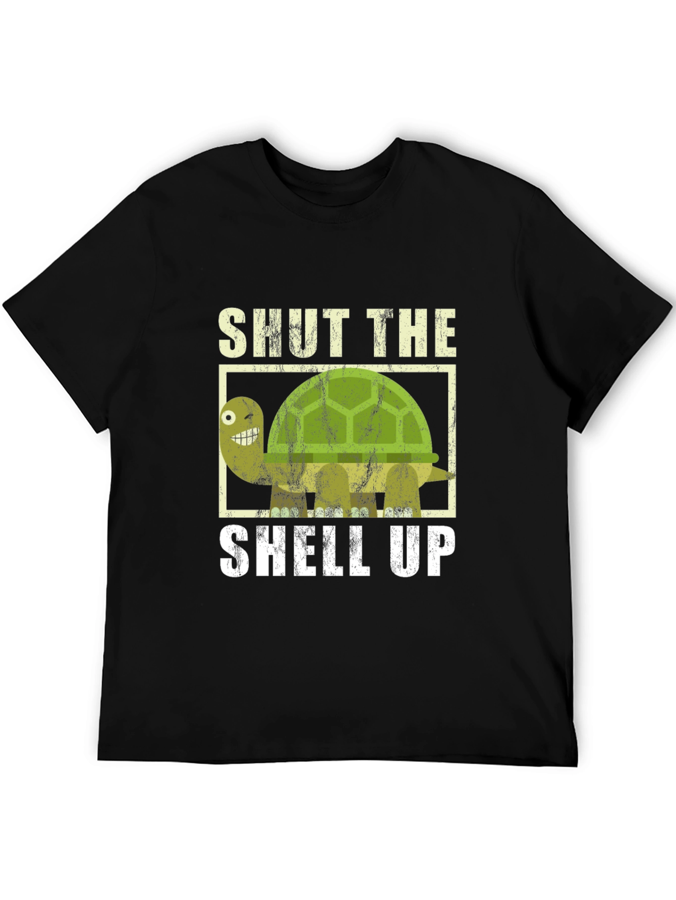 Shut The Shell Up Turtle Graphic T-Shirt