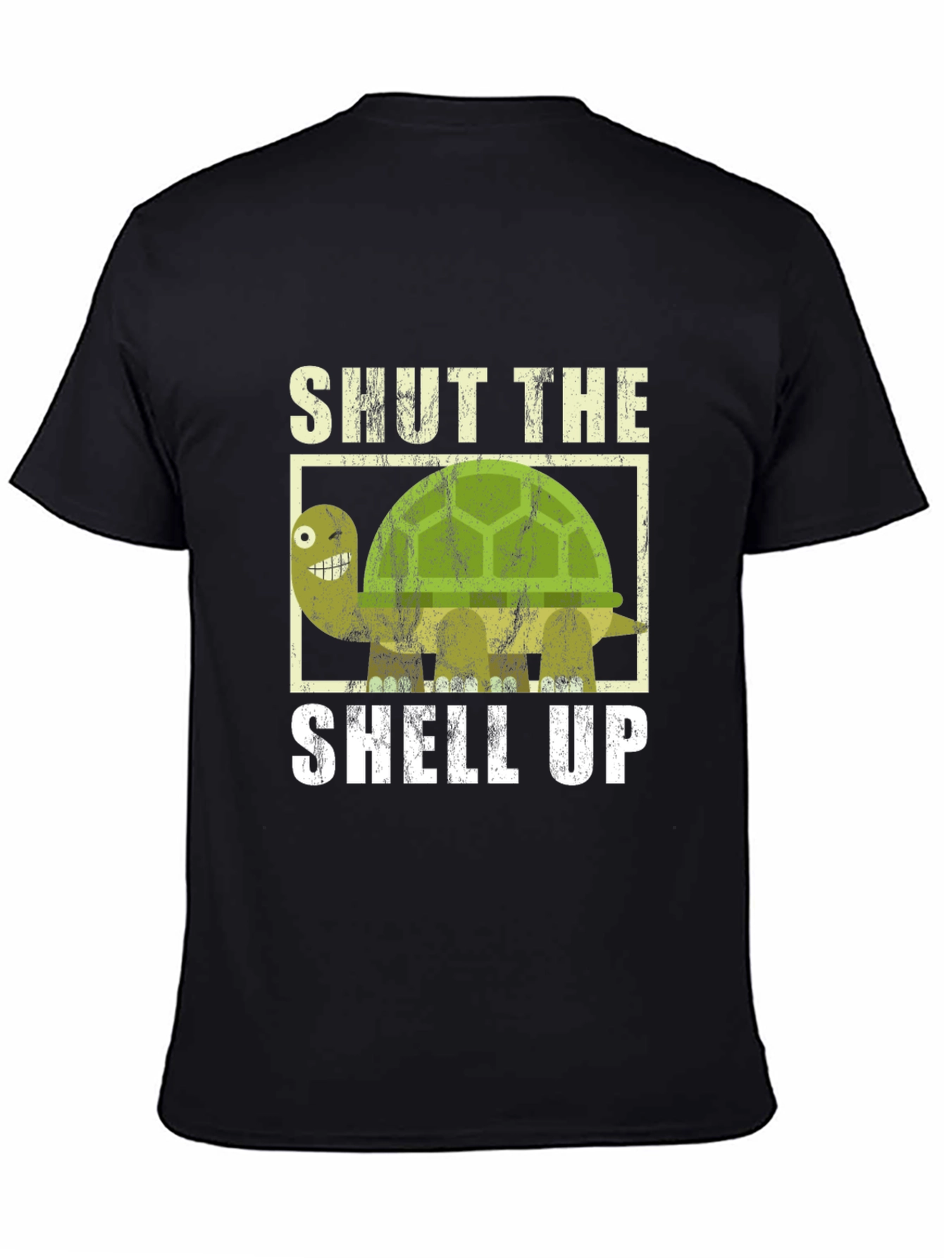 Shut The Shell Up Turtle Graphic T-Shirt