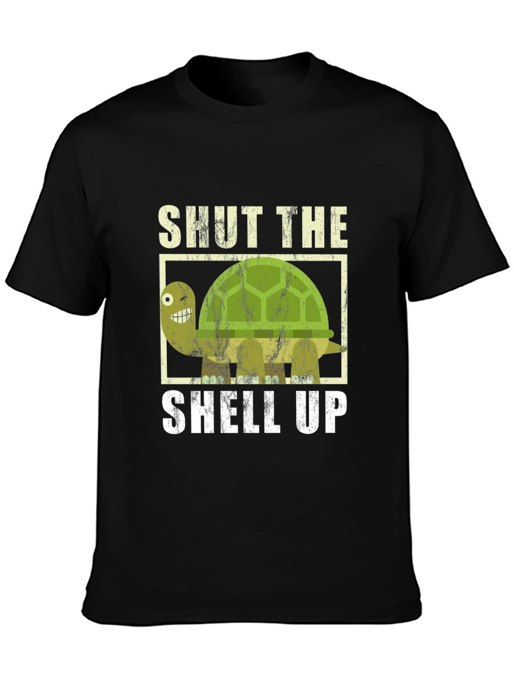 Shut The Shell Up Turtle Graphic T-Shirt