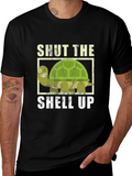Shut The Shell Up Turtle Graphic T-Shirt