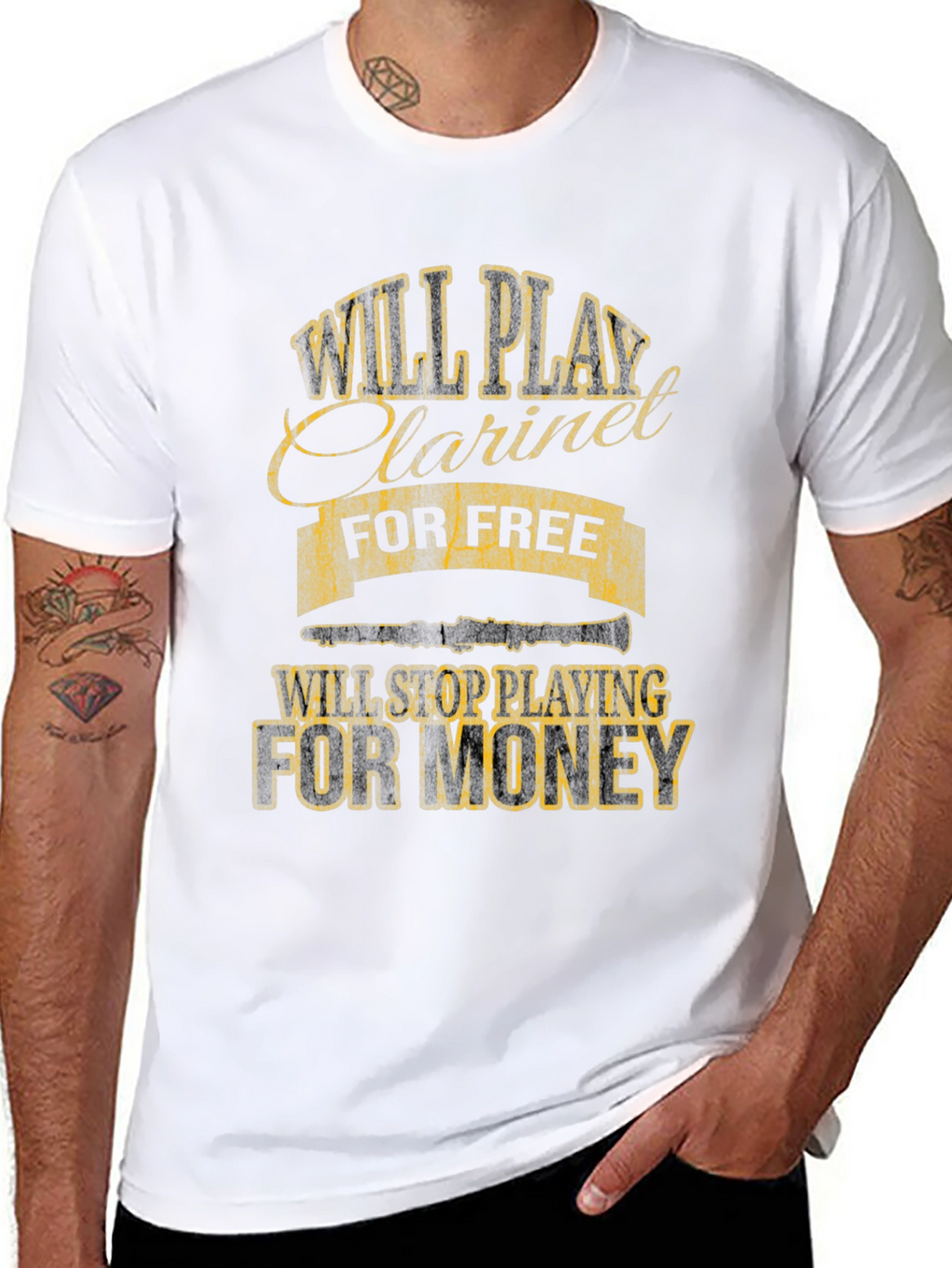 Will Play Clarinet for Free Funny T-Shirt