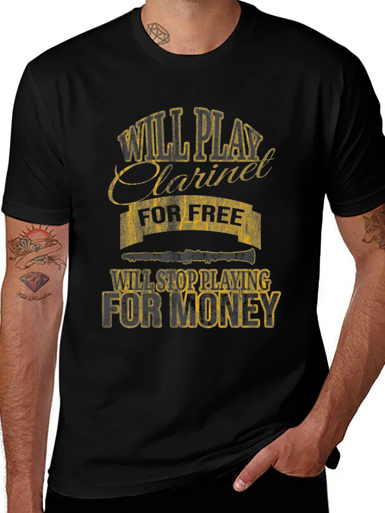 Will Play Clarinet for Free Funny T-Shirt