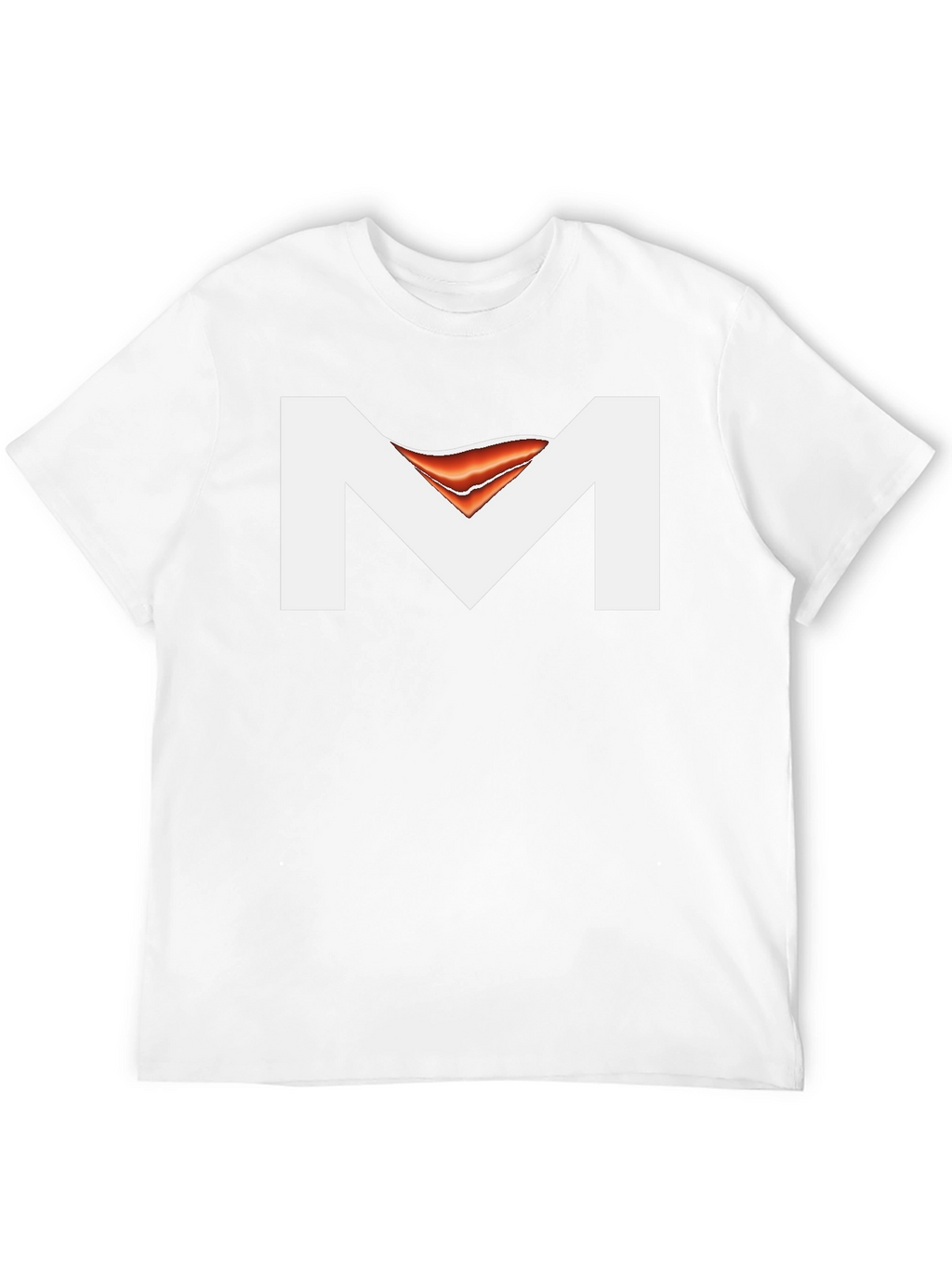 Black T-Shirt with Abstract M Design