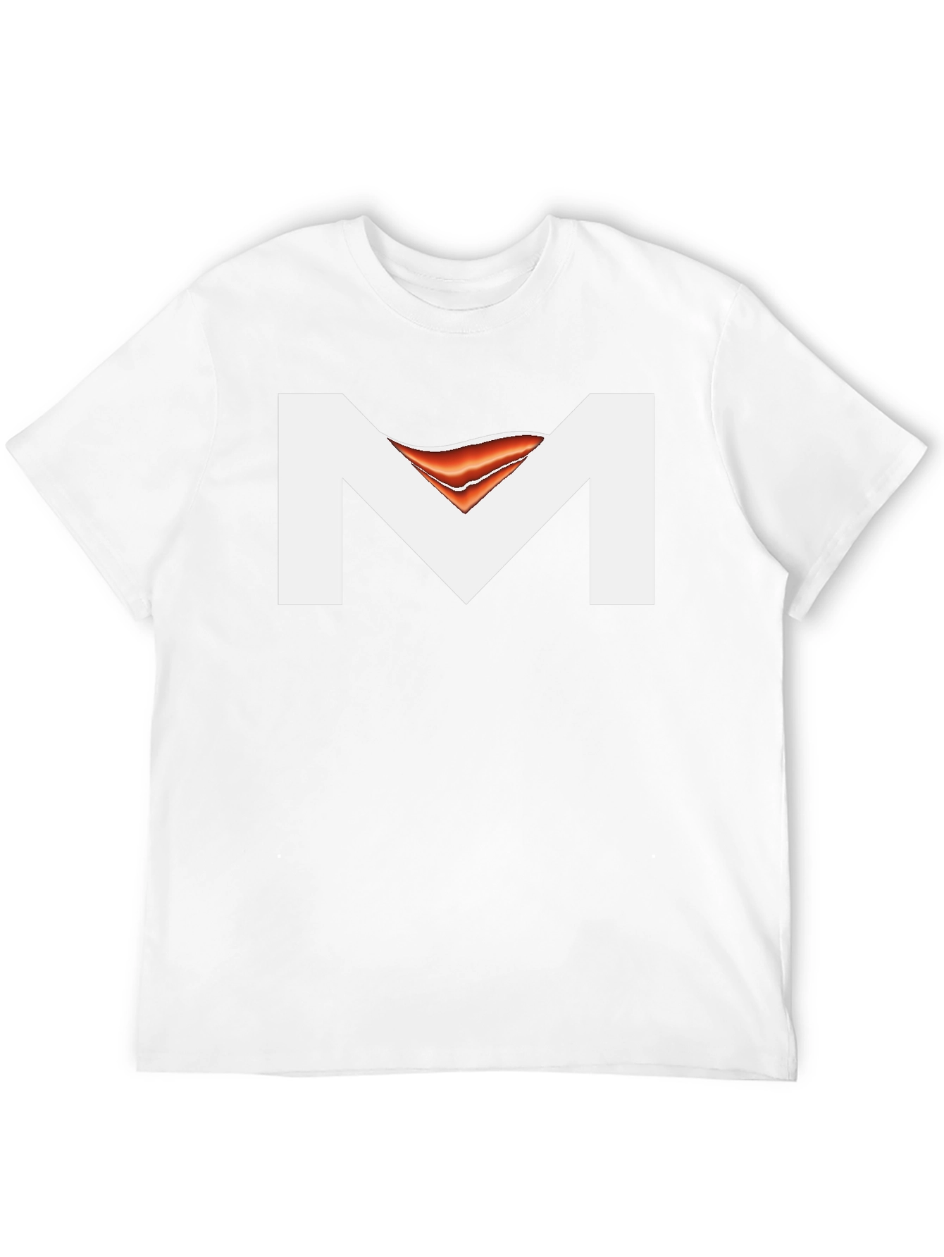 Black T-Shirt with Abstract M Design