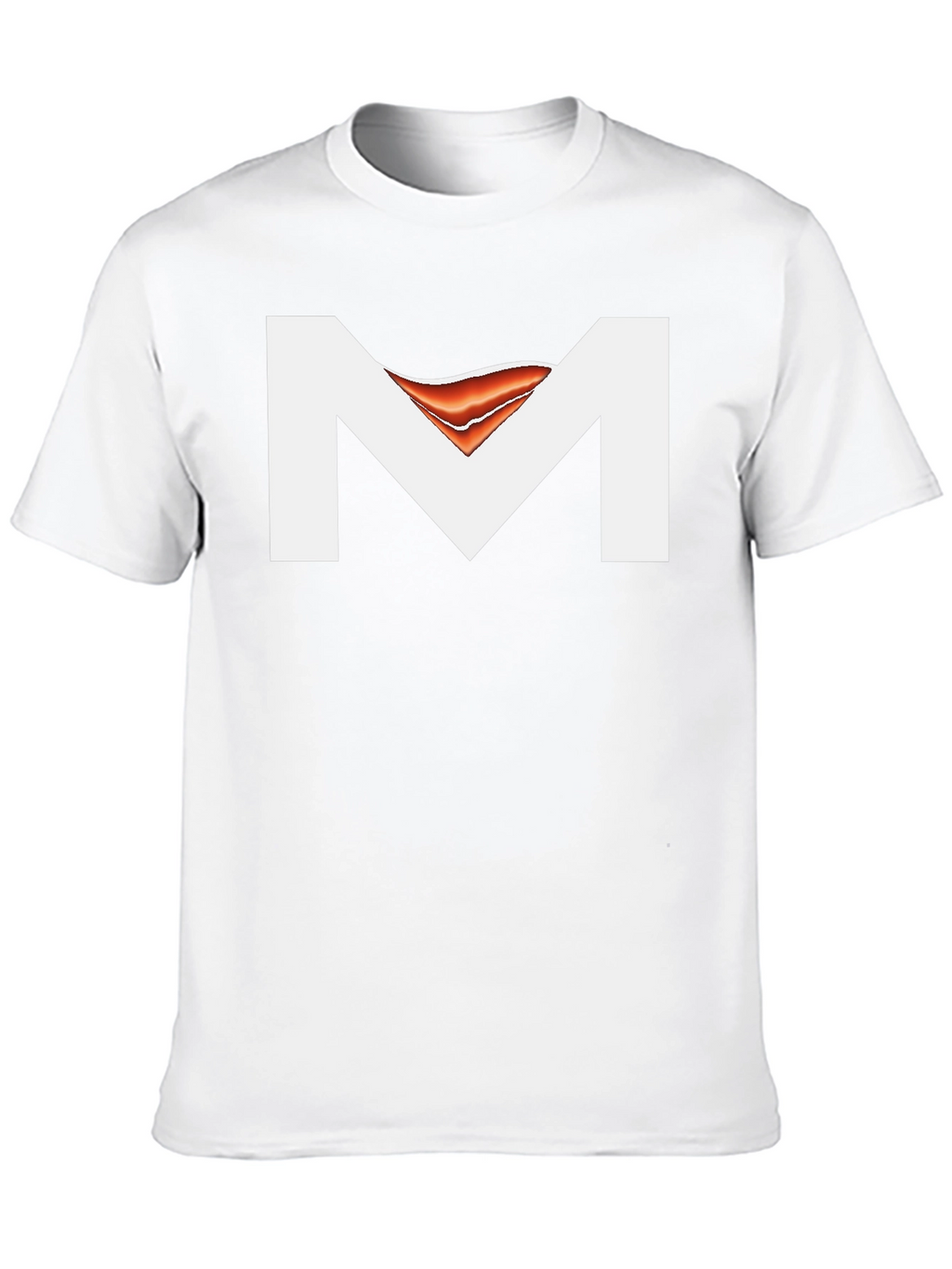 Black T-Shirt with Abstract M Design