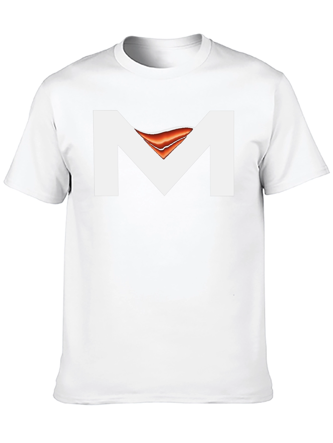 Black T-Shirt with Abstract M Design