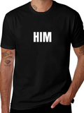 HIM Graphic Tee - Modern Black T-Shirt