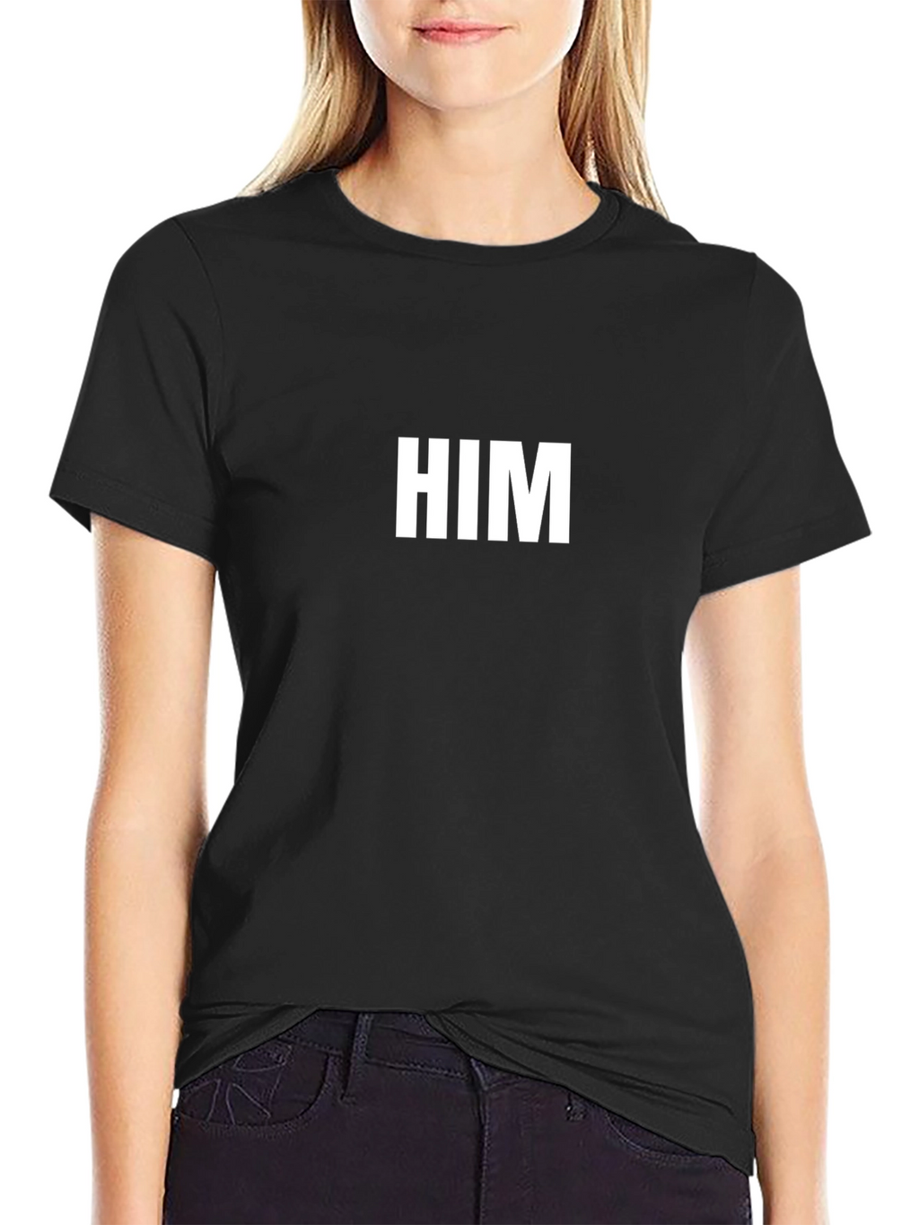 HIM Graphic Tee - Modern Black T-Shirt