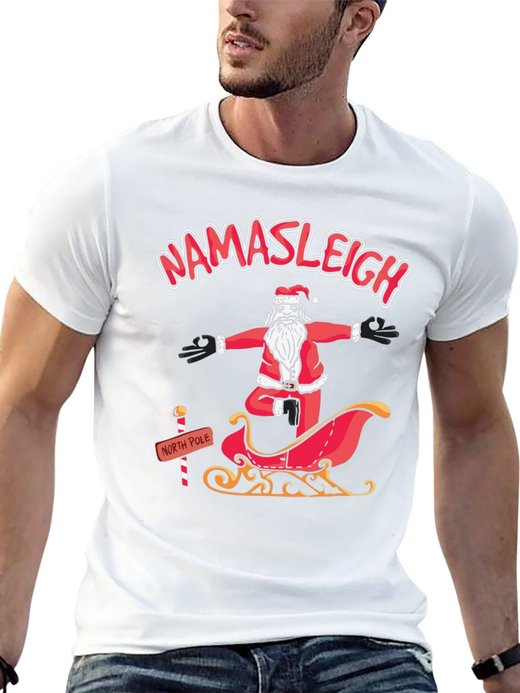 Namasleigh Yoga Santa T-Shirt
