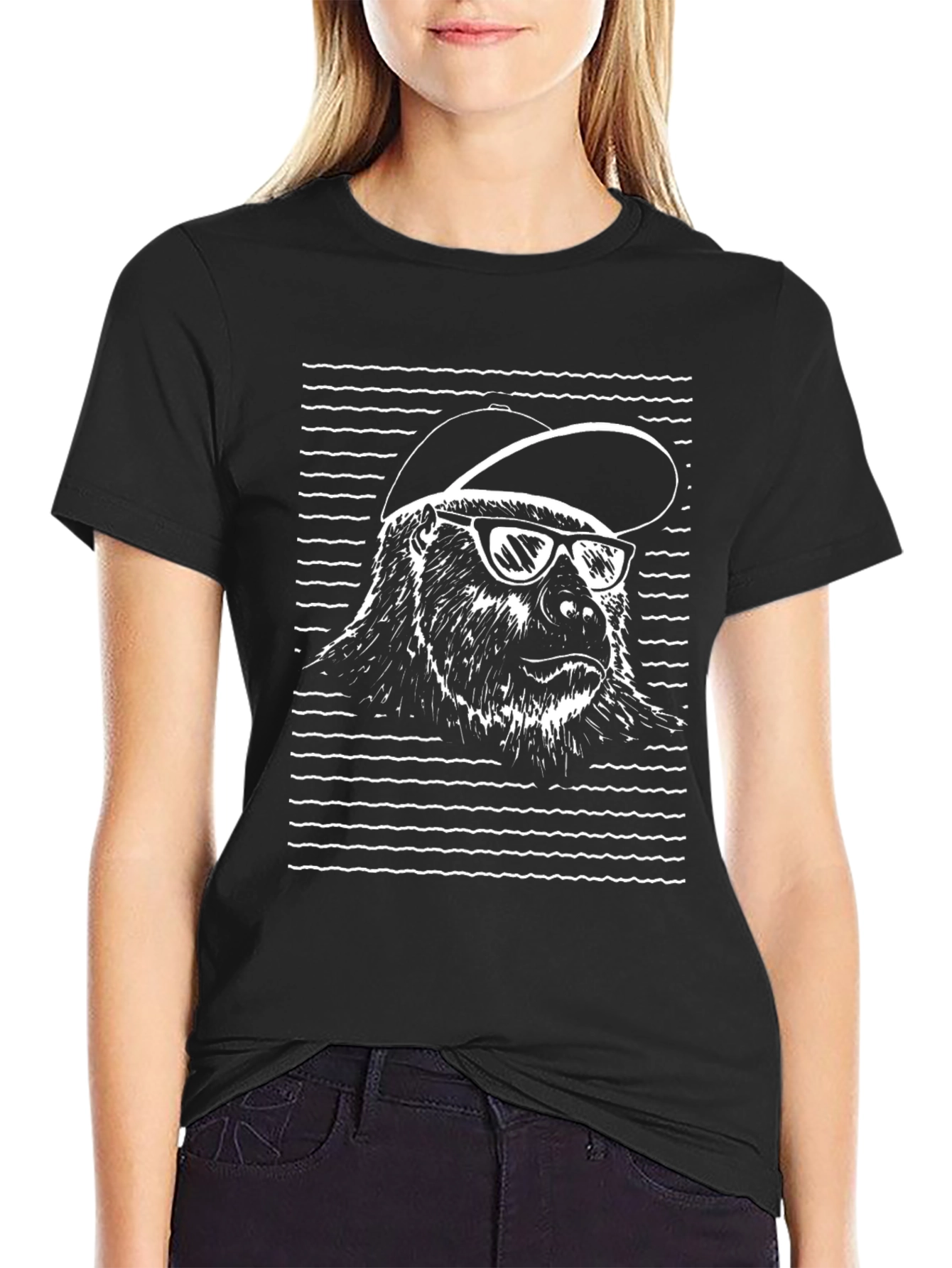 Cool Gorilla Graphic Tee - Black Cotton T-Shirt