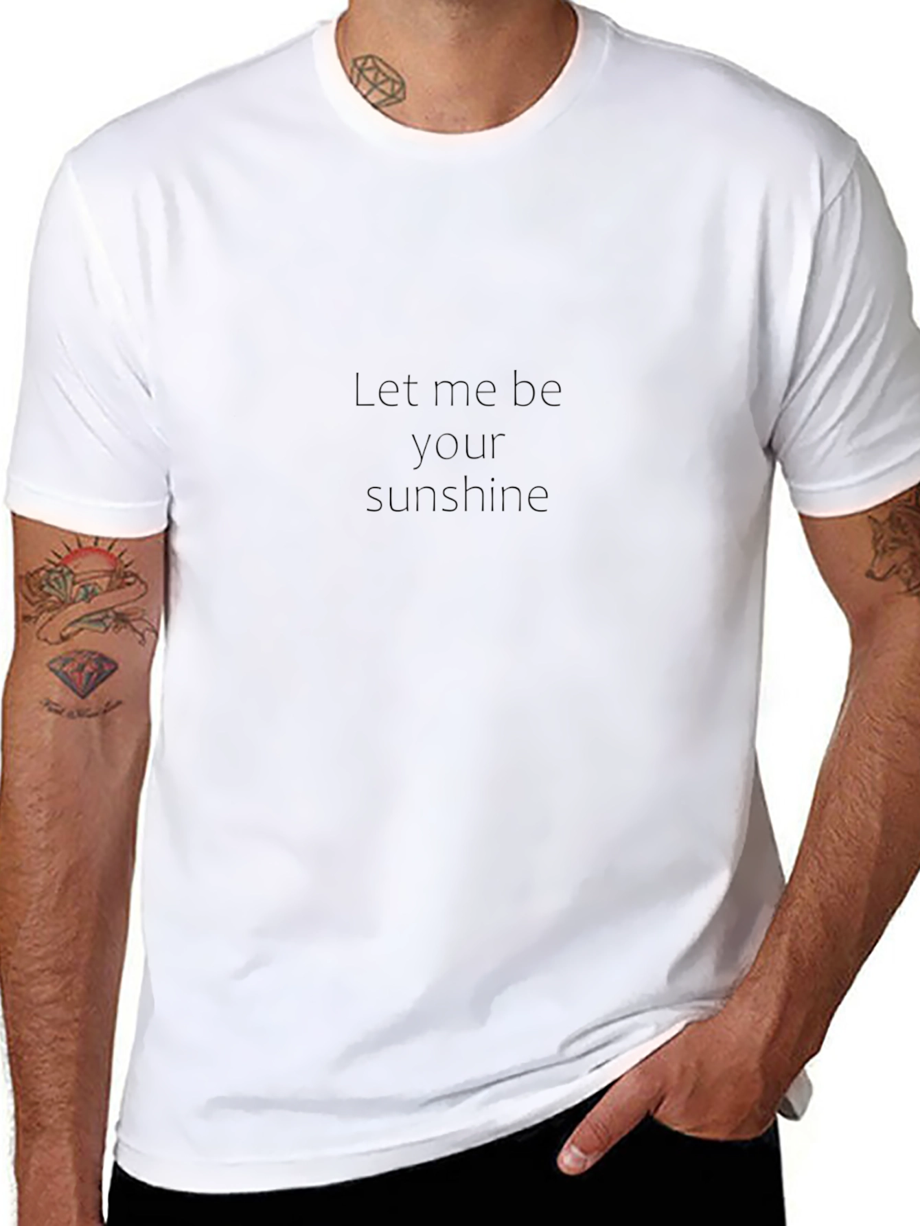 Let Me Be Your Sunshine Black T-Shirt