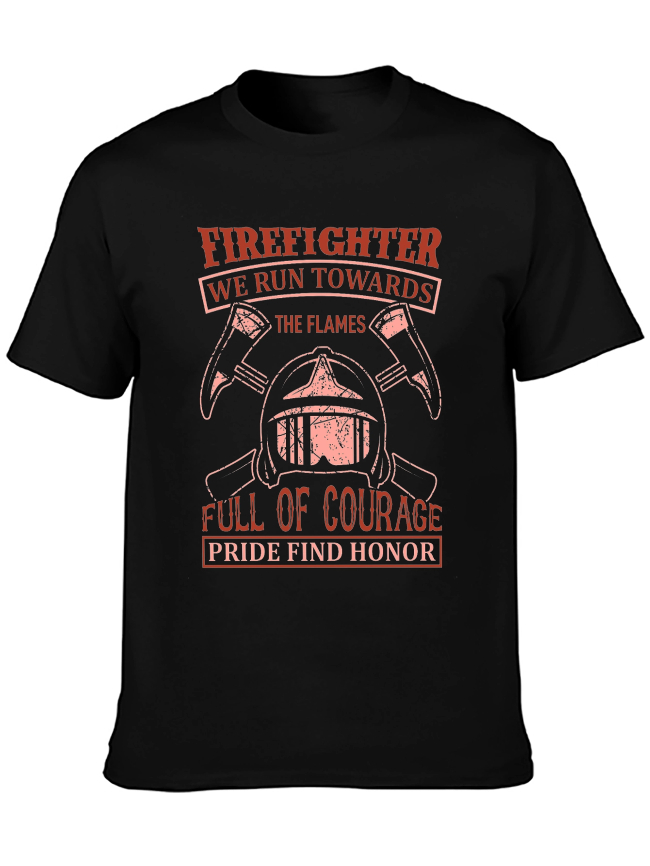 Firefighter T-Shirt - Courage & Honor Design