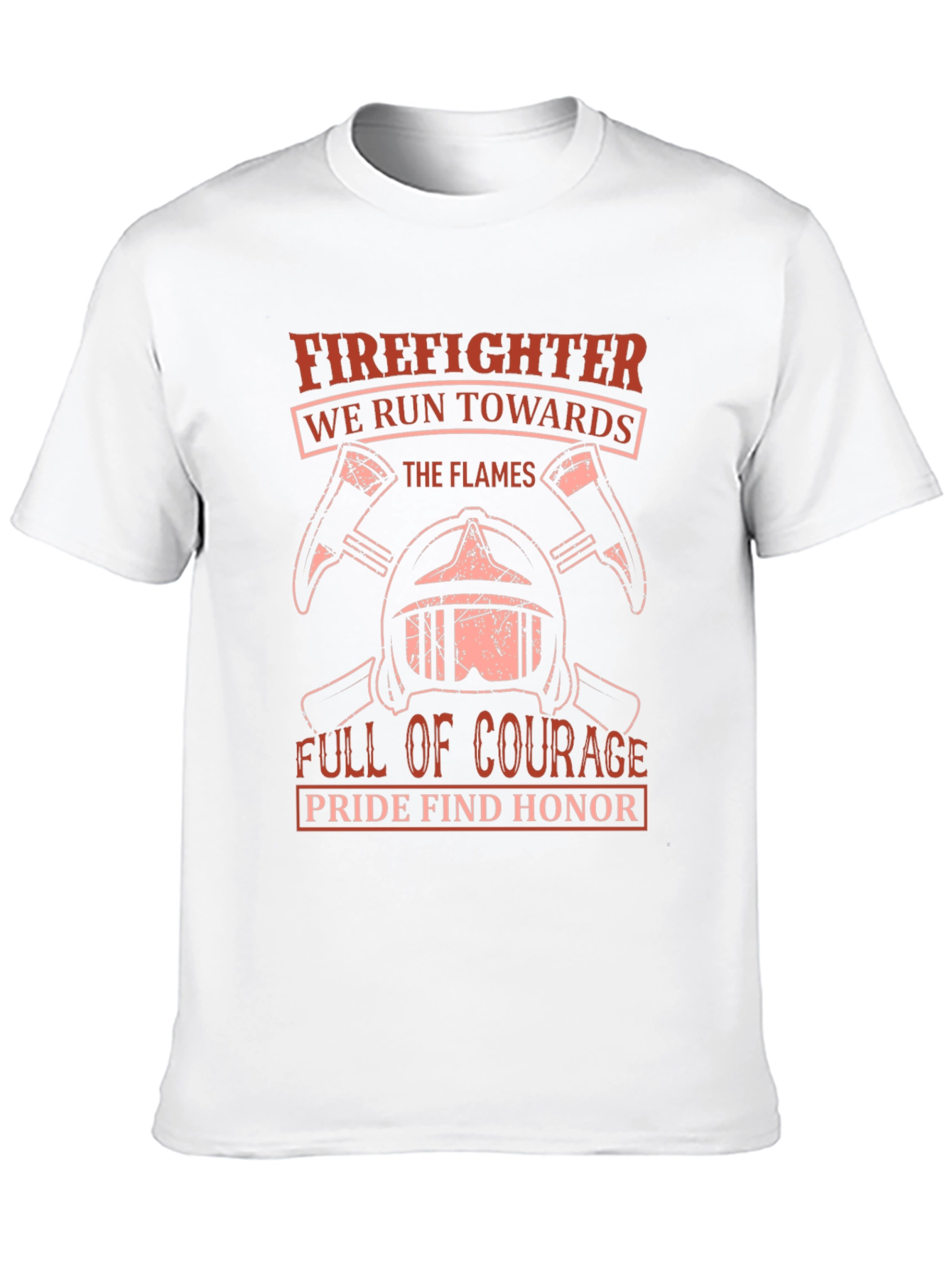 Firefighter T-Shirt - Courage & Honor Design