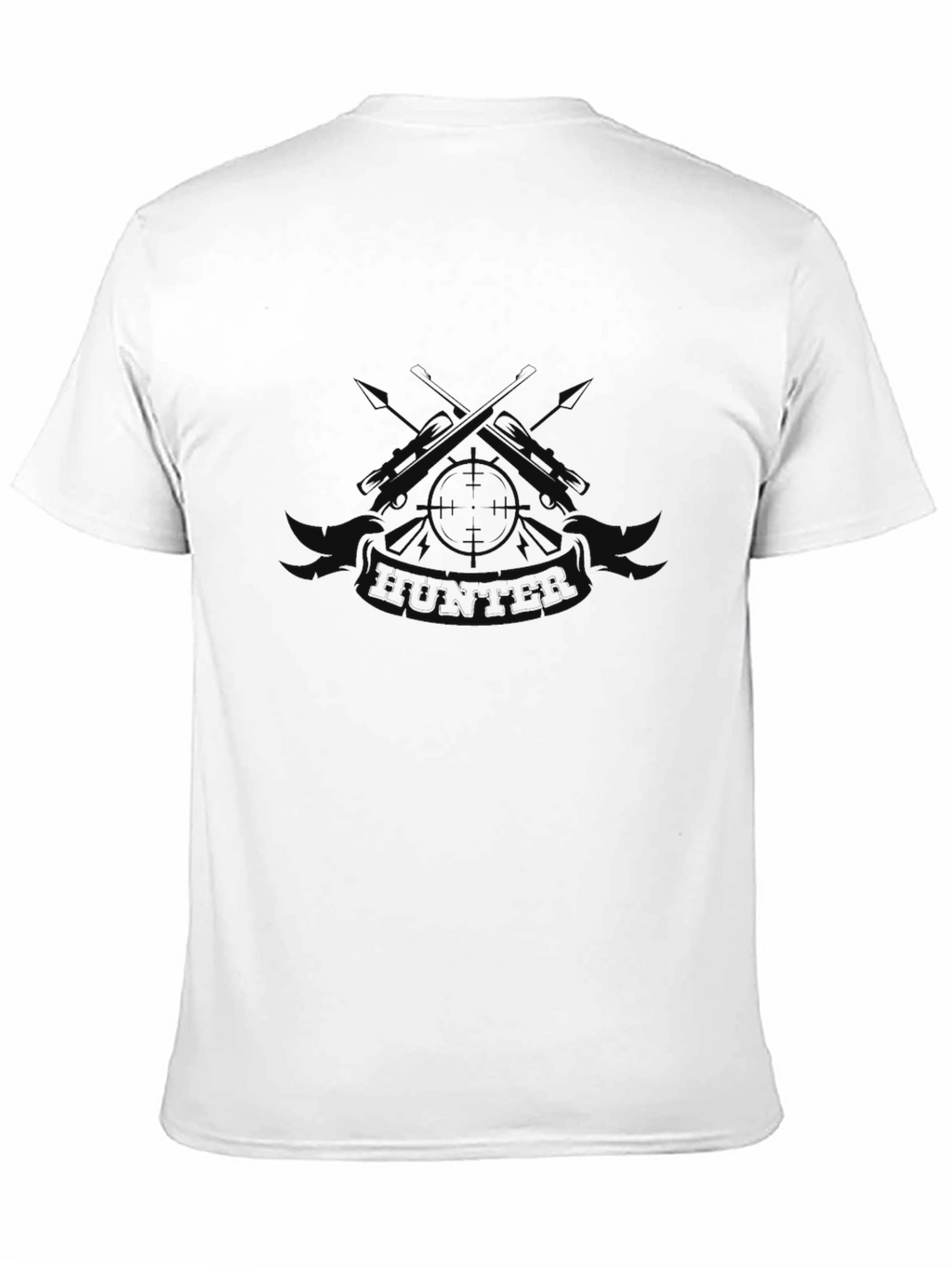 Mens Black Hunter Graphic T-Shirt