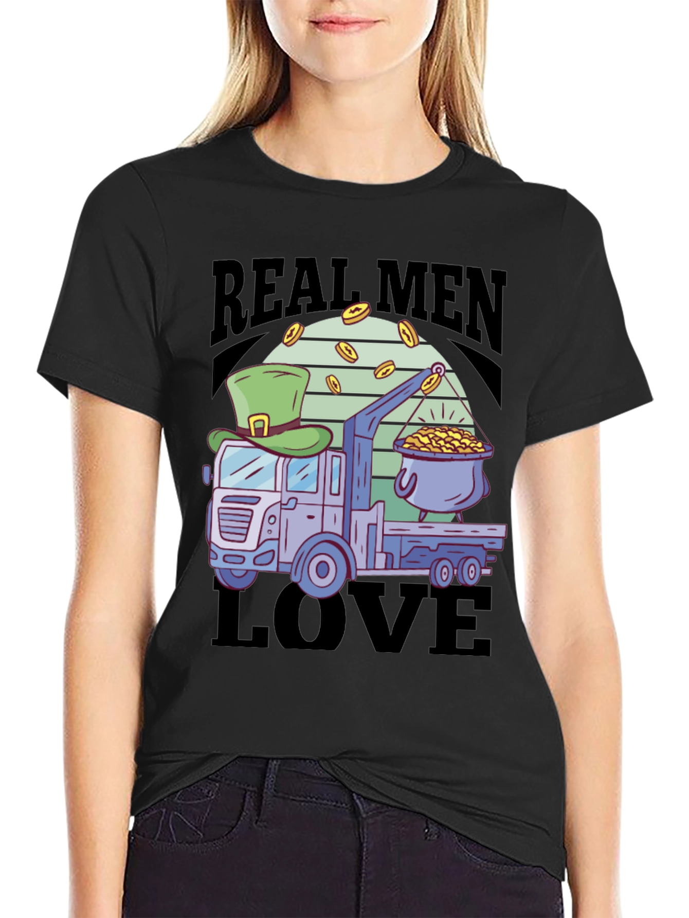 Real Men Love Trucks St. Patricks Day T-Shirt