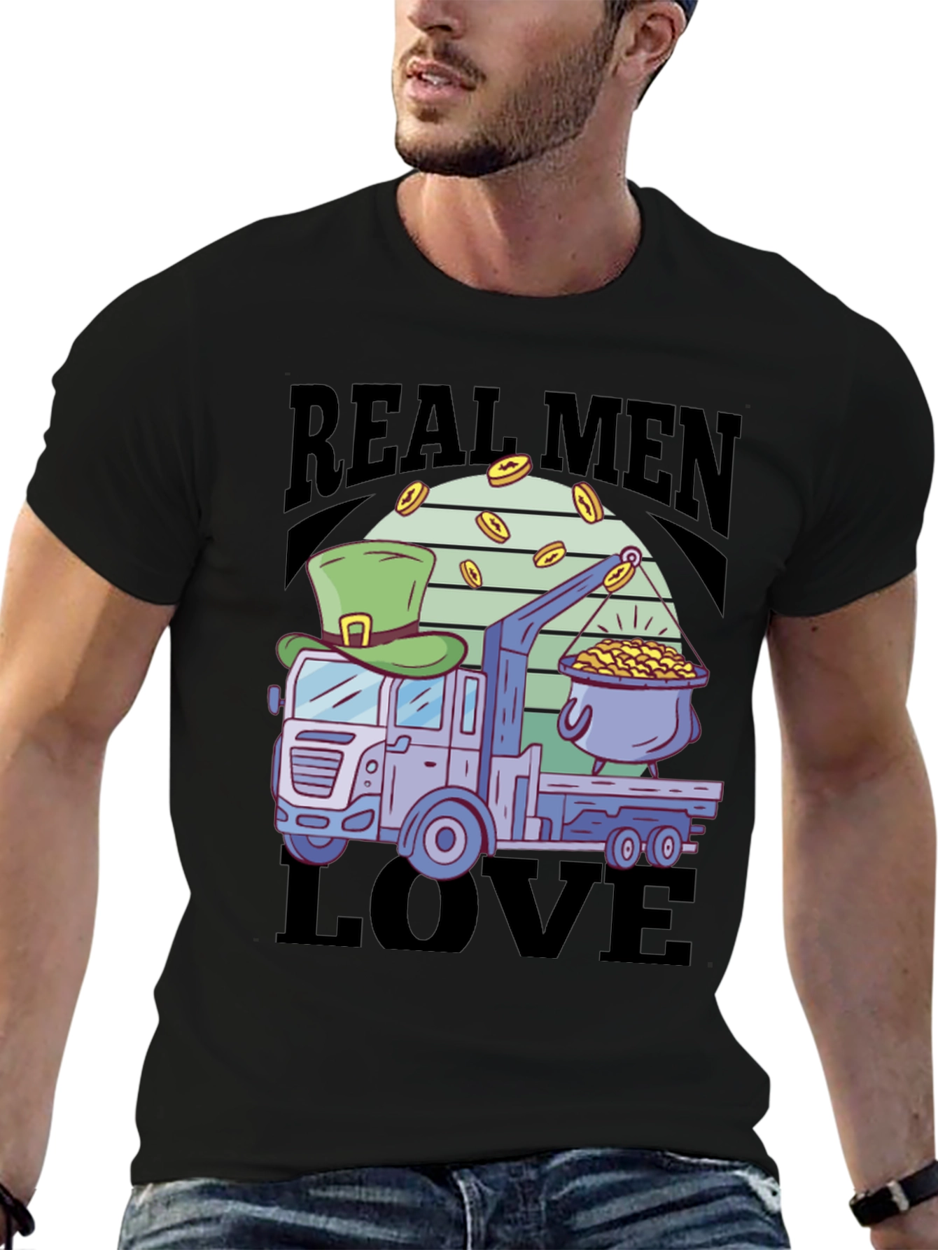 Real Men Love Trucks St. Patricks Day T-Shirt