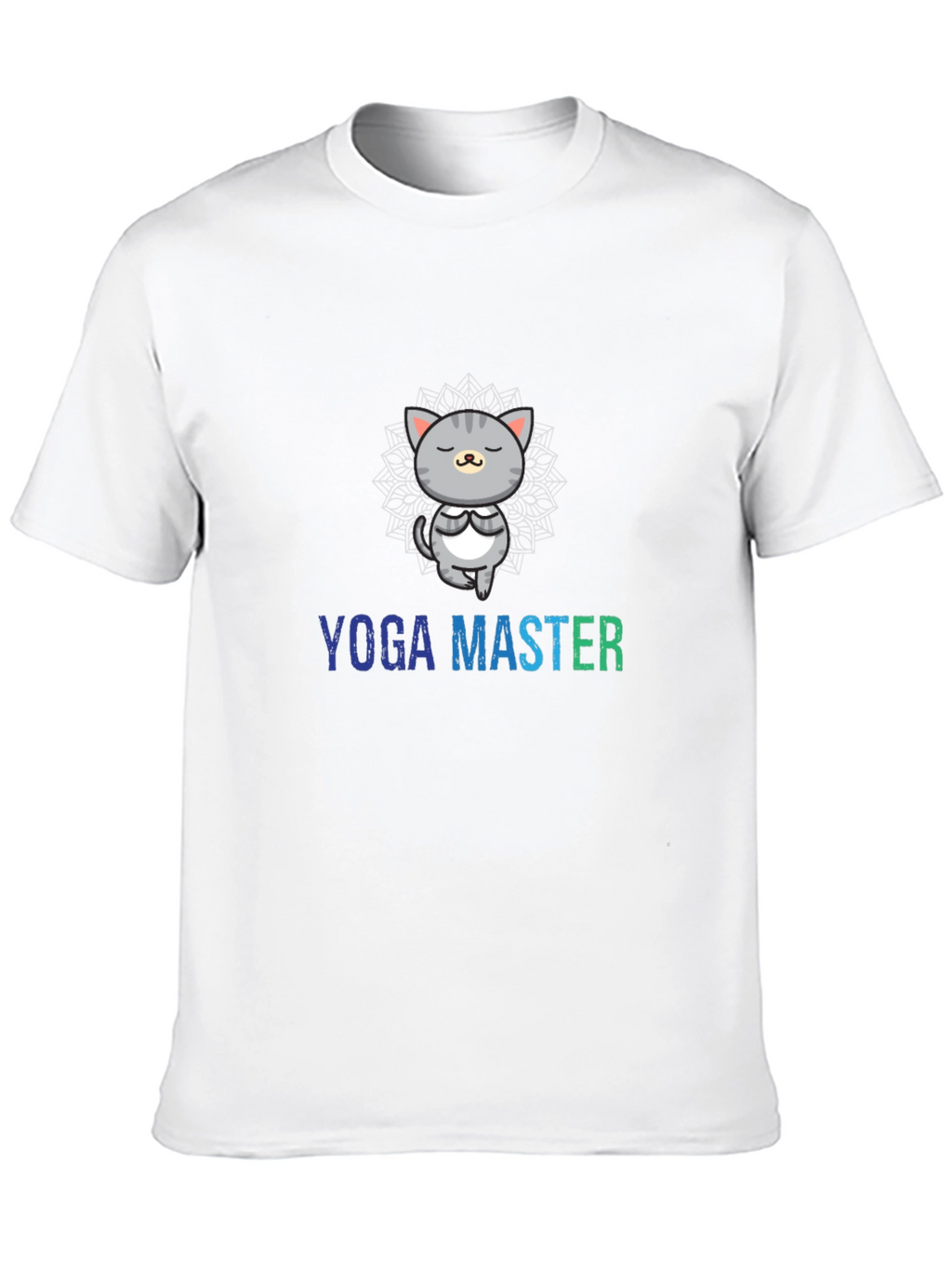 Yoga Master Cat Graphic T-Shirt