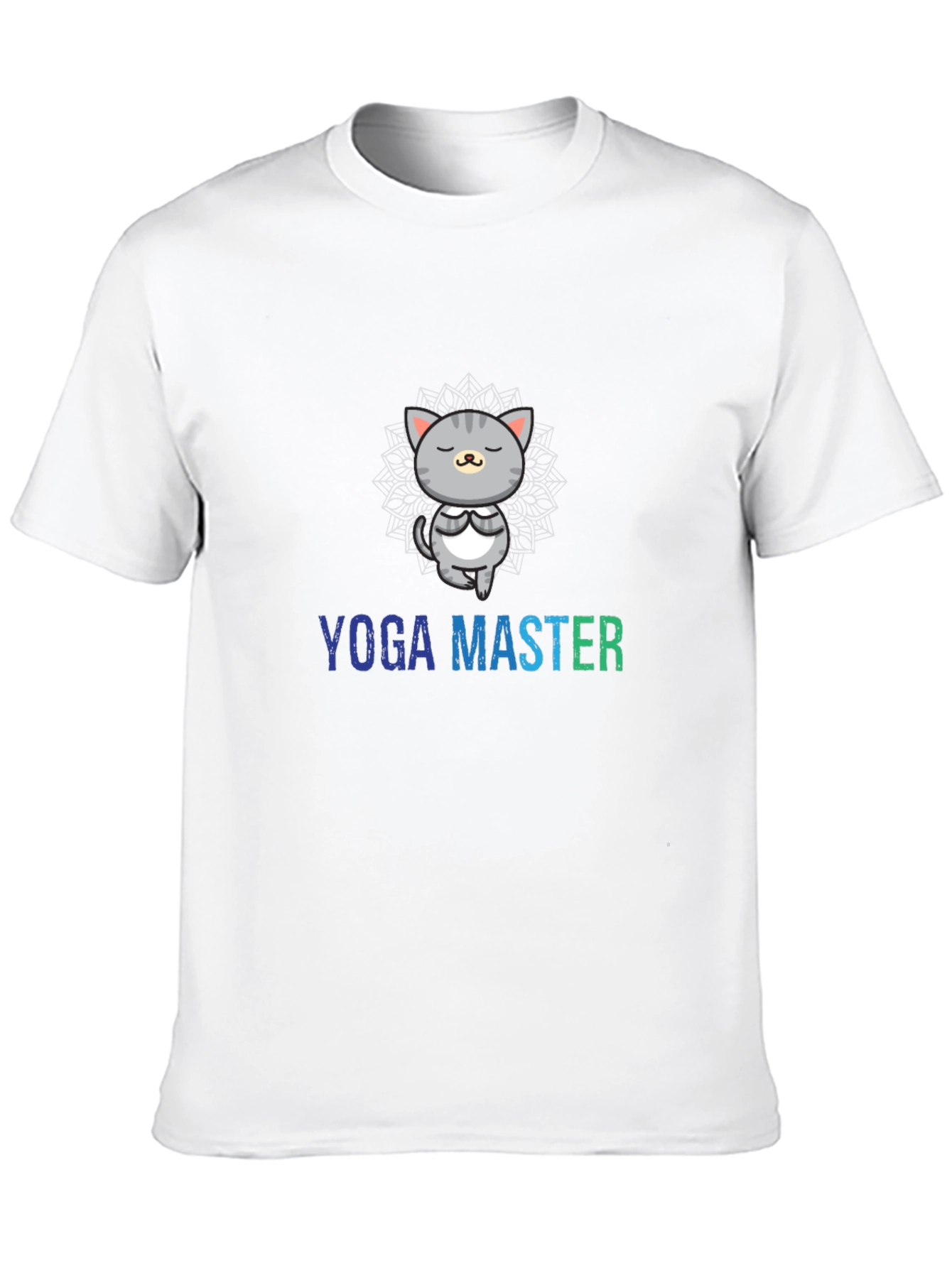 Yoga Master Cat Graphic T-Shirt
