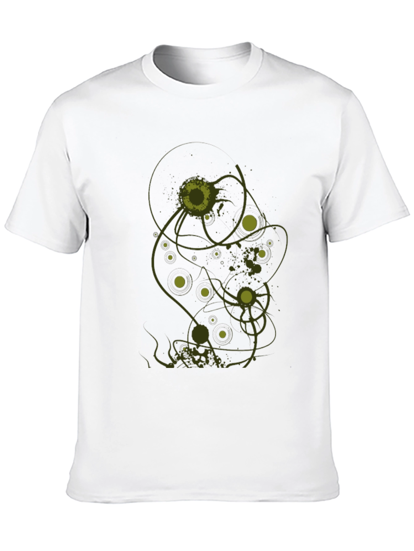Abstract Graphic Print T-Shirt - Black