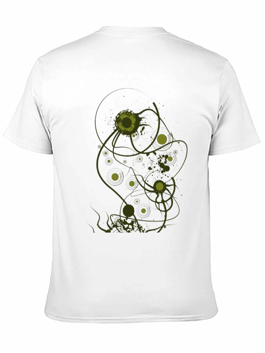 Abstract Graphic Print T-Shirt - Black