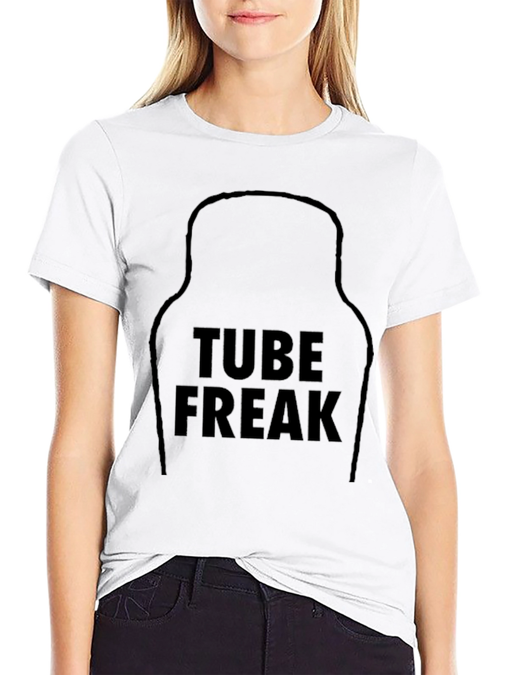 Tube Freak Black Graphic Tee